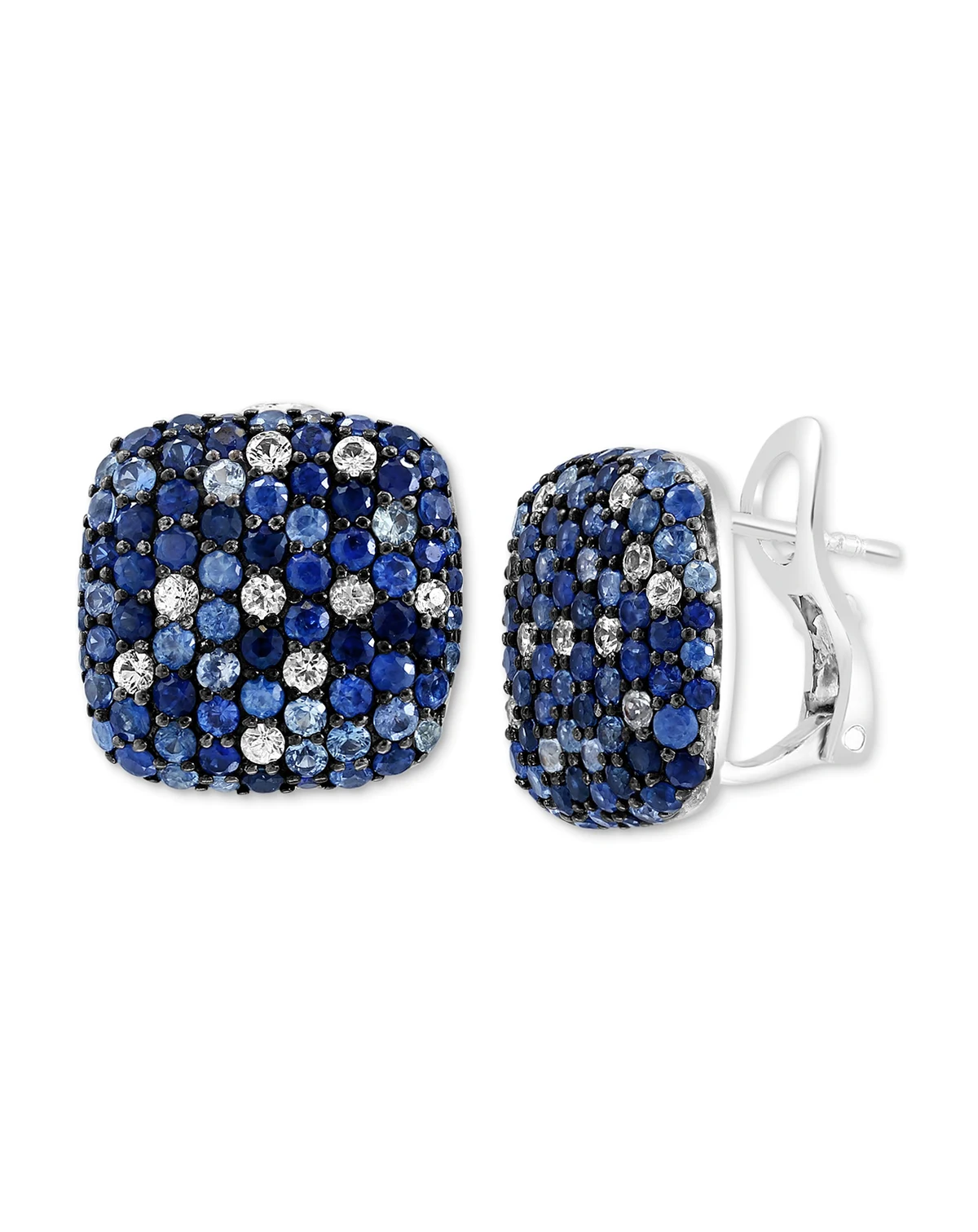 EFFY® Multi-Sapphire Ombré Statement Earrings (3-5/8 ct. t.w.) in Sterling Silver