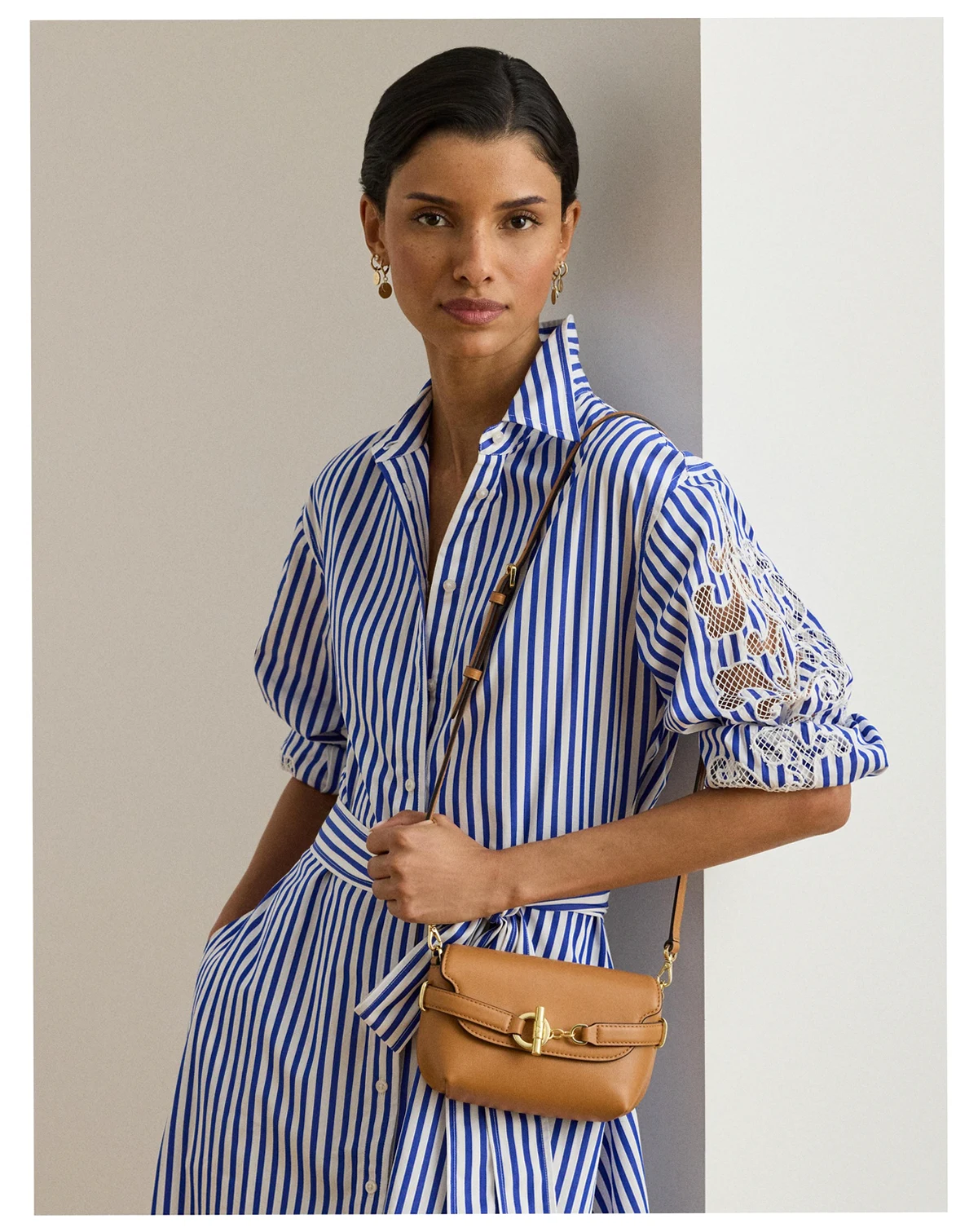 Mini Leather Blaike Crossbody Bag