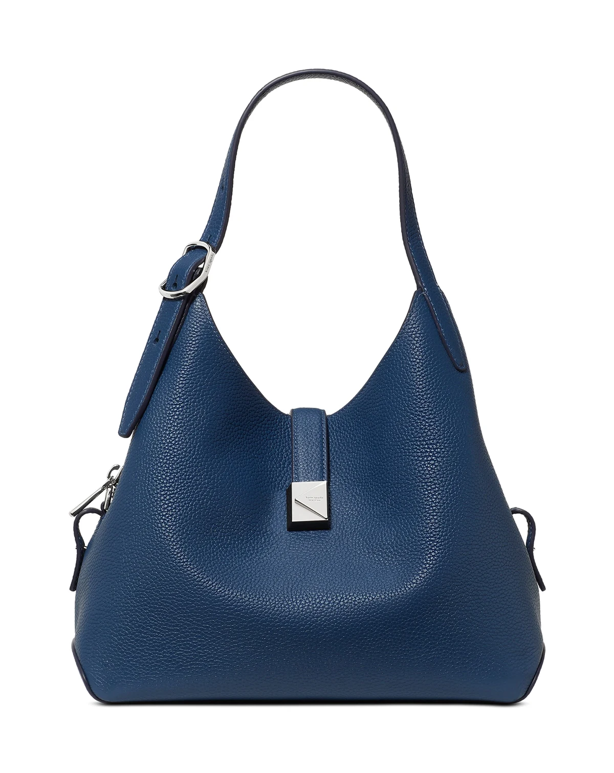 Deco Medium Pebbled Leather Crossbody Tote Bag