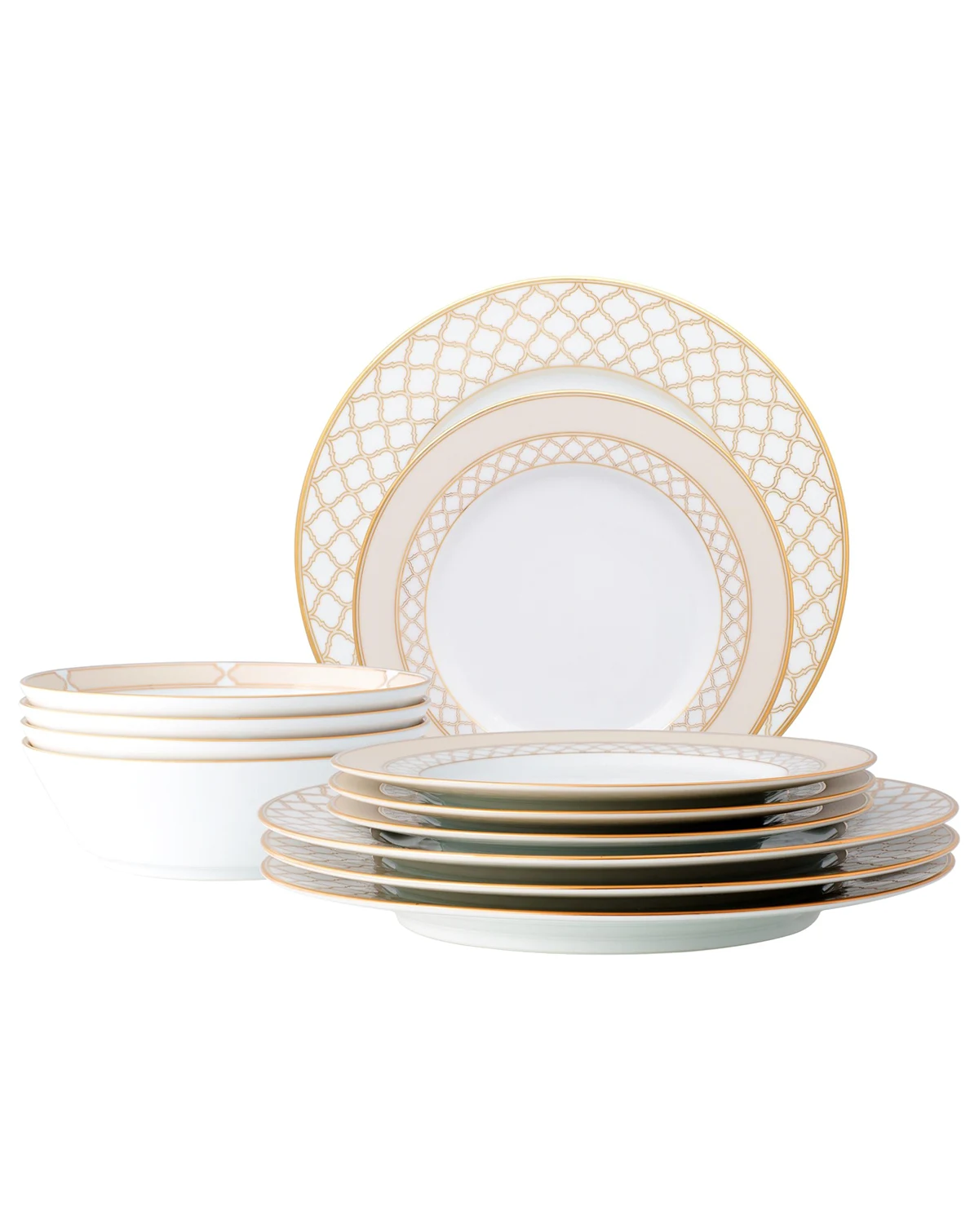 Eternal Palace Gold 12-Pc Dinnerware Set, Service for 4