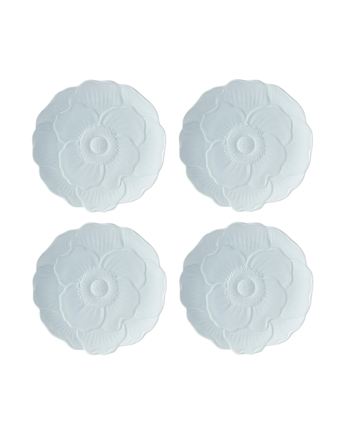 Butterfly Meadow Floral Accent Plates, Set of 4