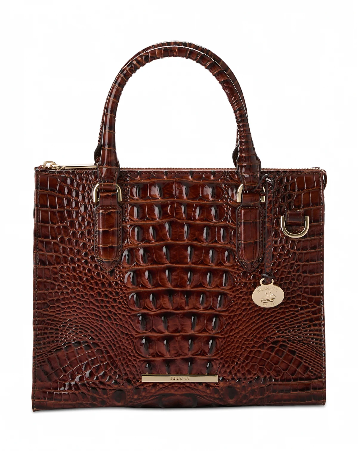 Anywhere Convertible Small Melbourne Embossed Leather Satchel