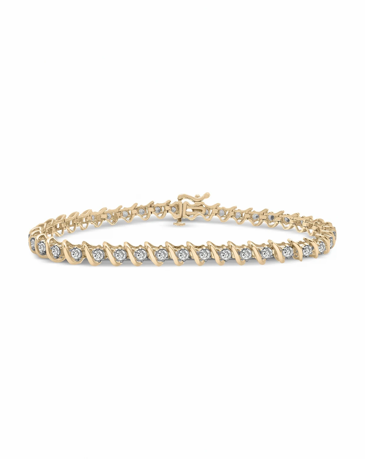 Diamond Twist Bracelet (2 ct. t.w.) in 14k White Gold or 14k  Yellow Gold, 7"