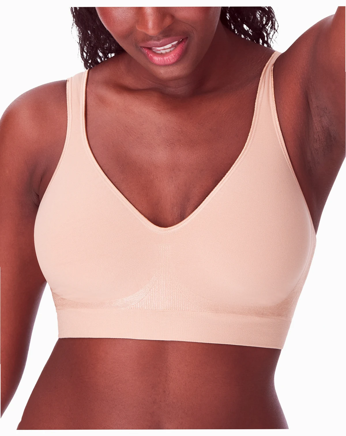 Comfort Revolution ComfortFlex Fit Seamless 2-Hook Closure Wireless Bra 3484