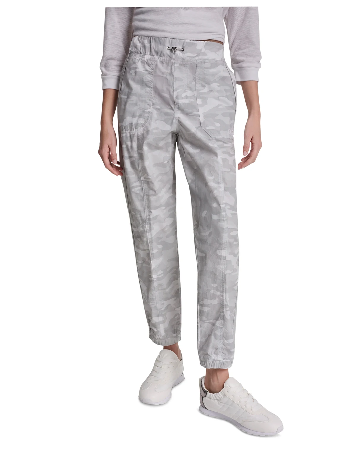 Women's High-Rise Cotton Poplin Bungee Joggers