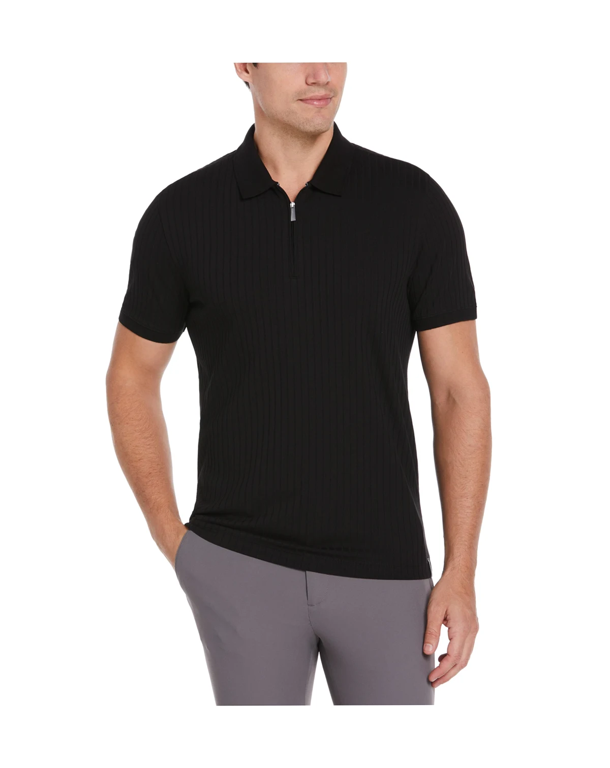 Men's Quarter-Zip Polo Shirt