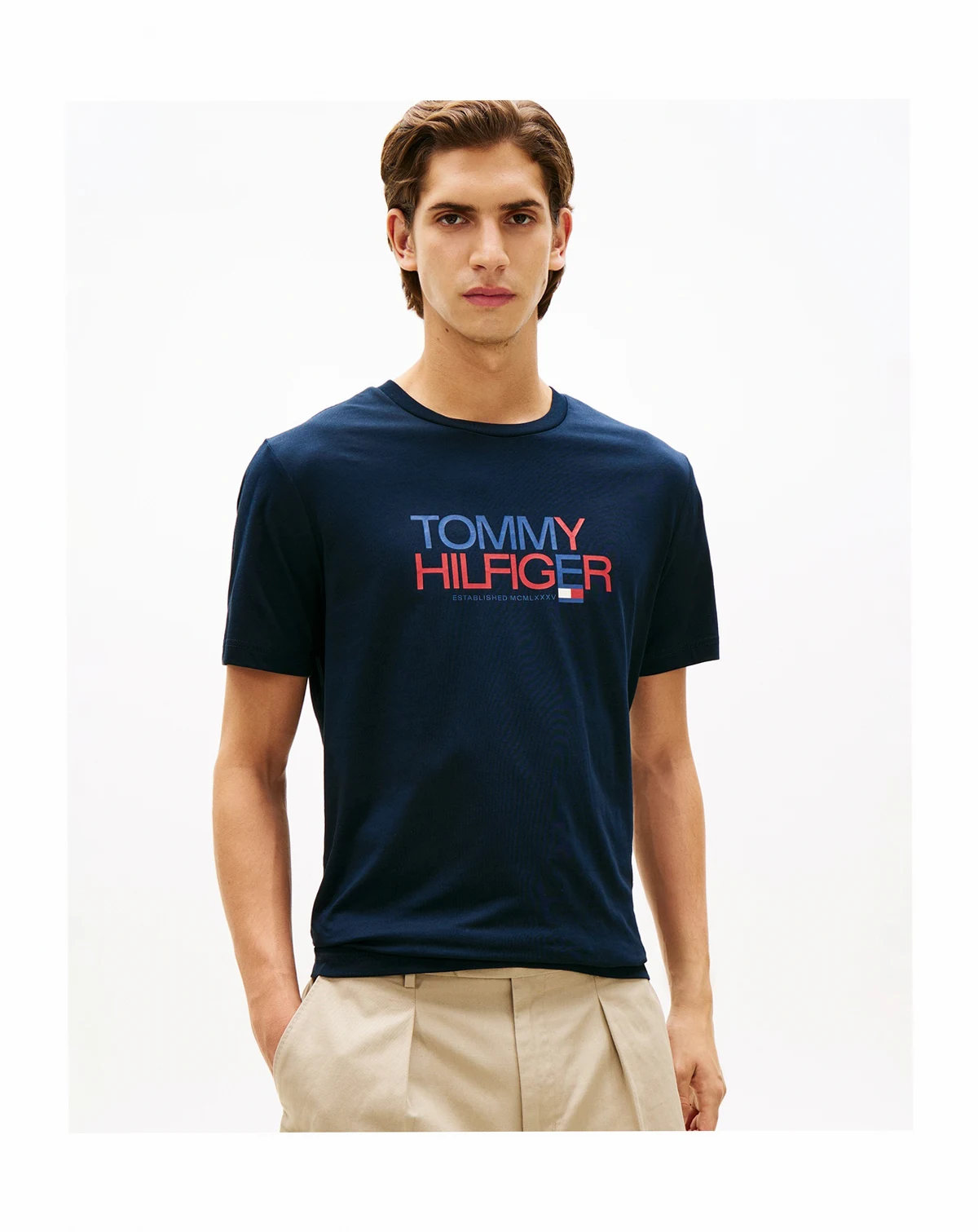 Men's Regular Brand Love Big Text T-Shirt