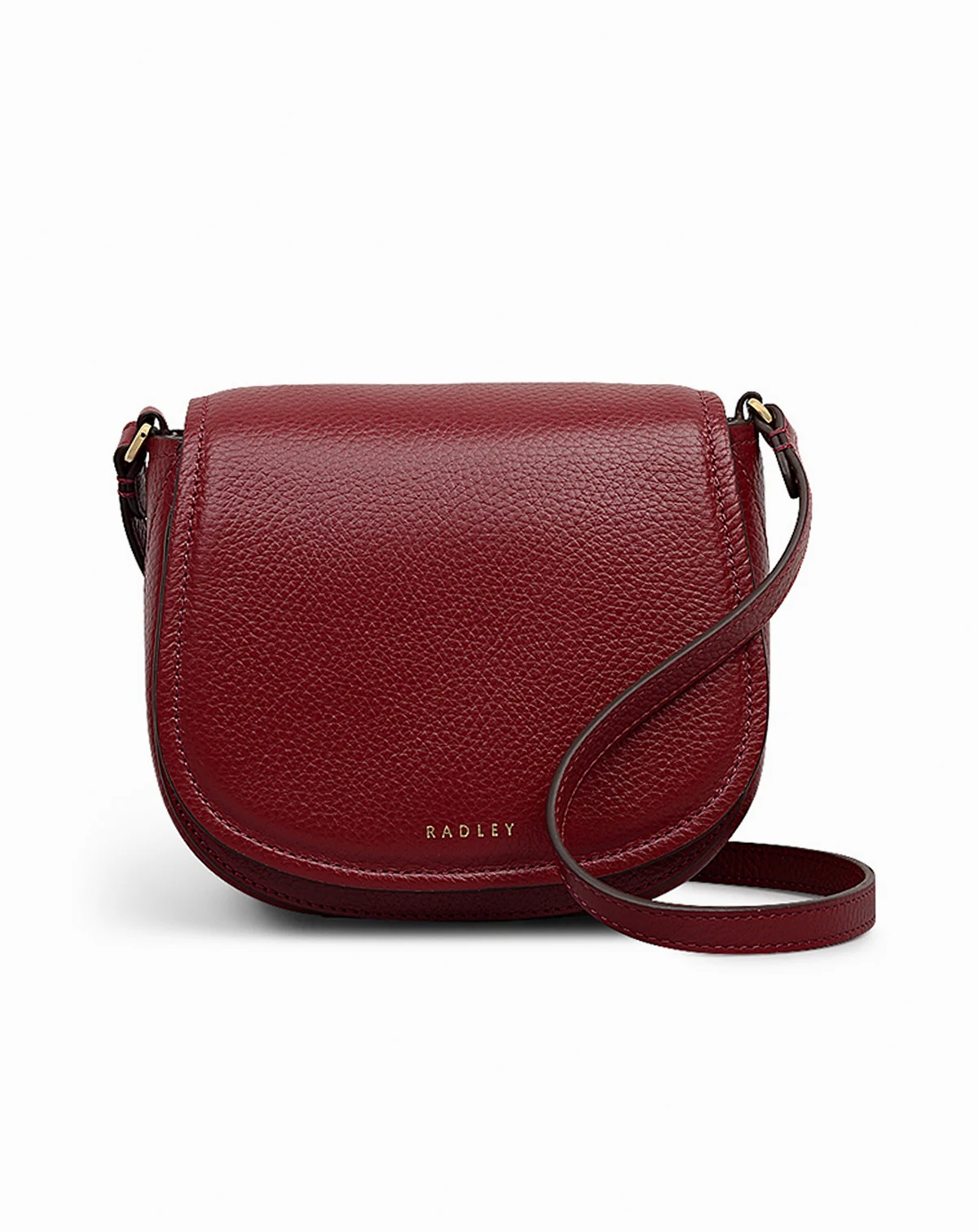 Liverpool Gardens Mini Pebble Leather Flapover Crossbody Bag