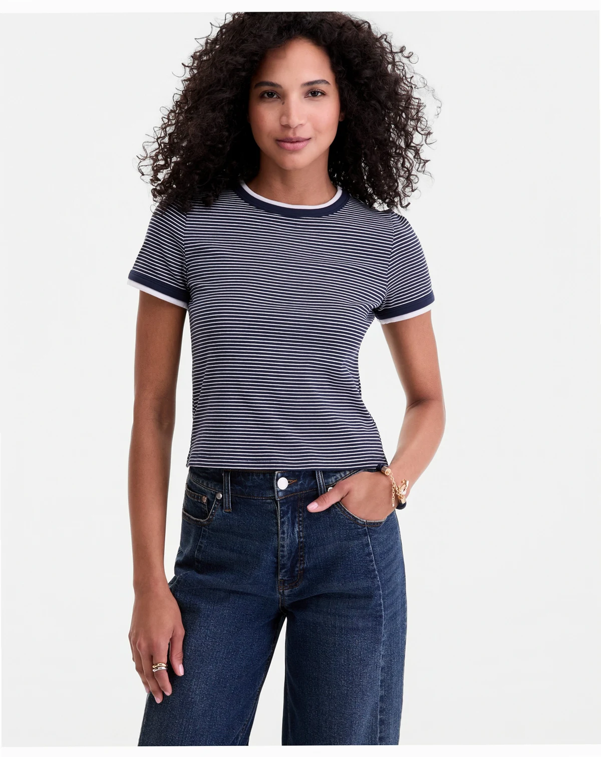 Women's Tipped Meet & Greet T-Shirt, Macy's Exclusive