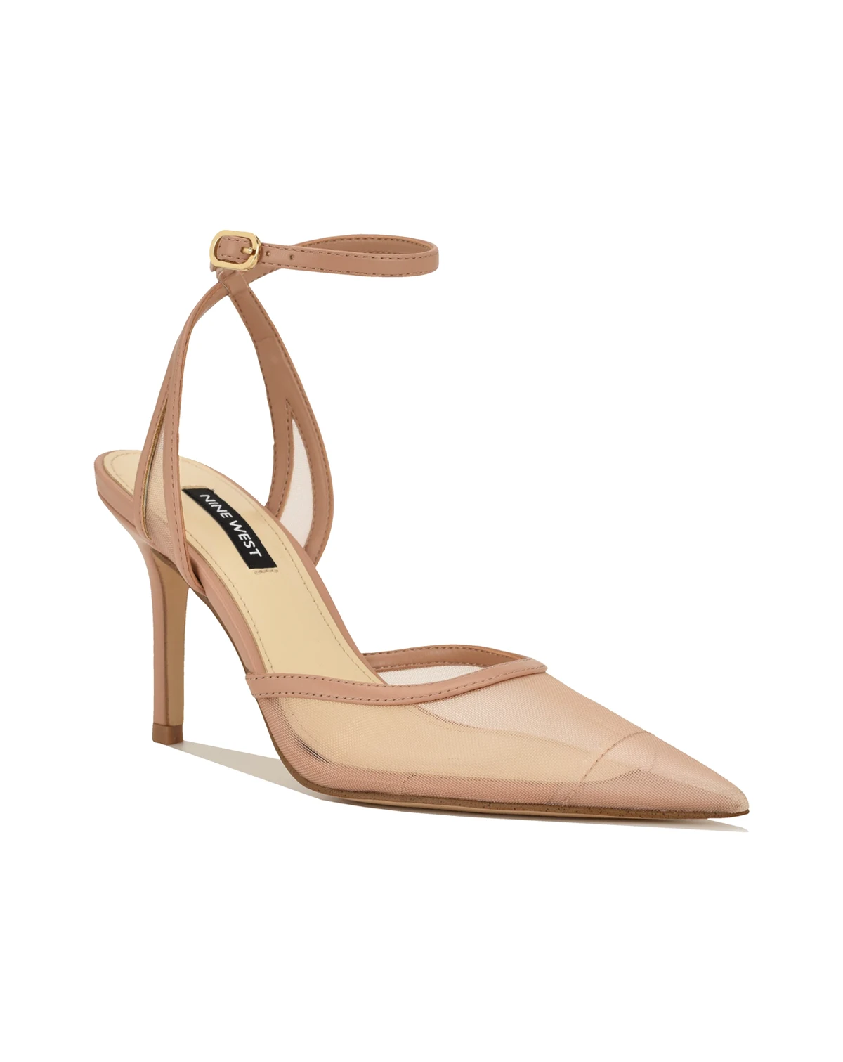 Women's Gullia Mesh Ankle Strap Stiletto Dress Pumps