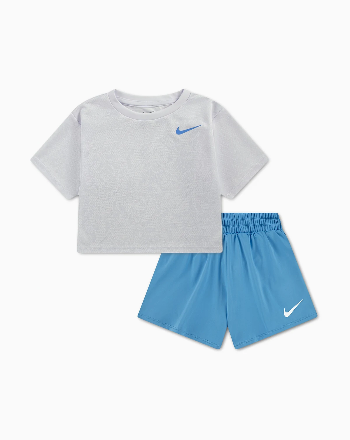 Girls' Toddler 2T-4T Lace It Up Crewneck T-Shirt and Swing Shorts, 2-Piece Set