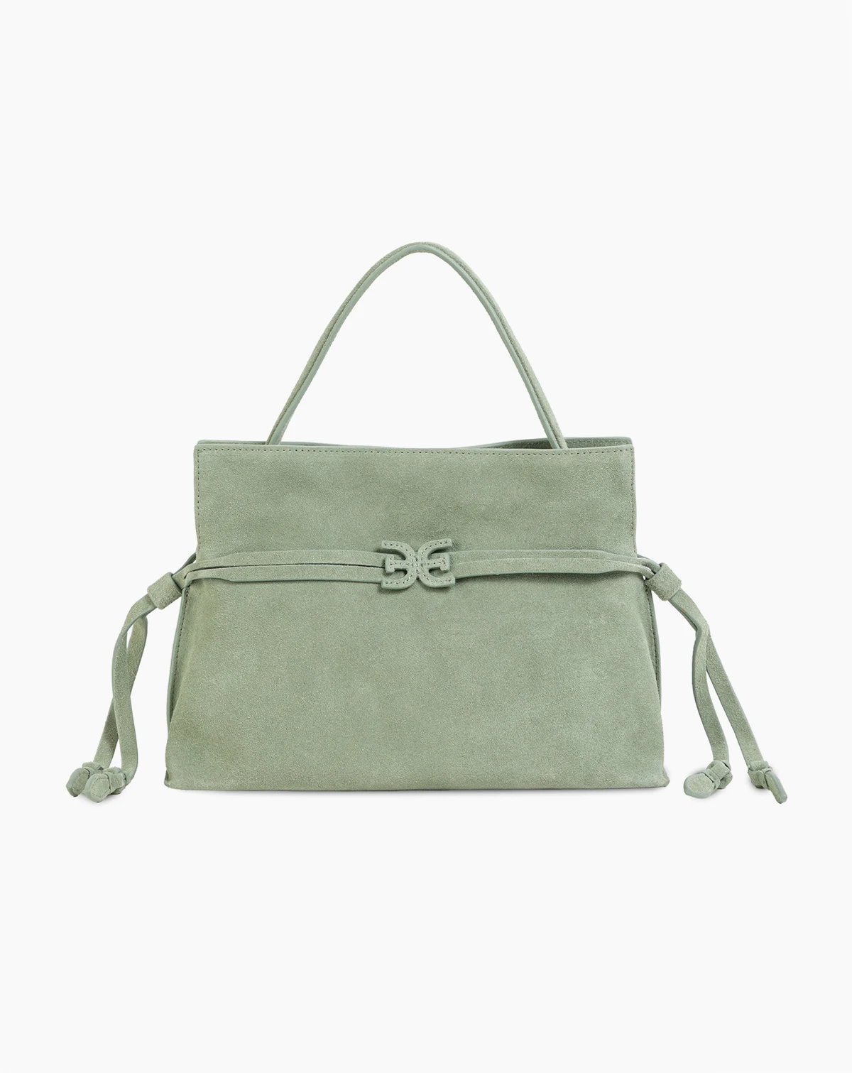 Poppy Small Suede Drawstring Tote Bag