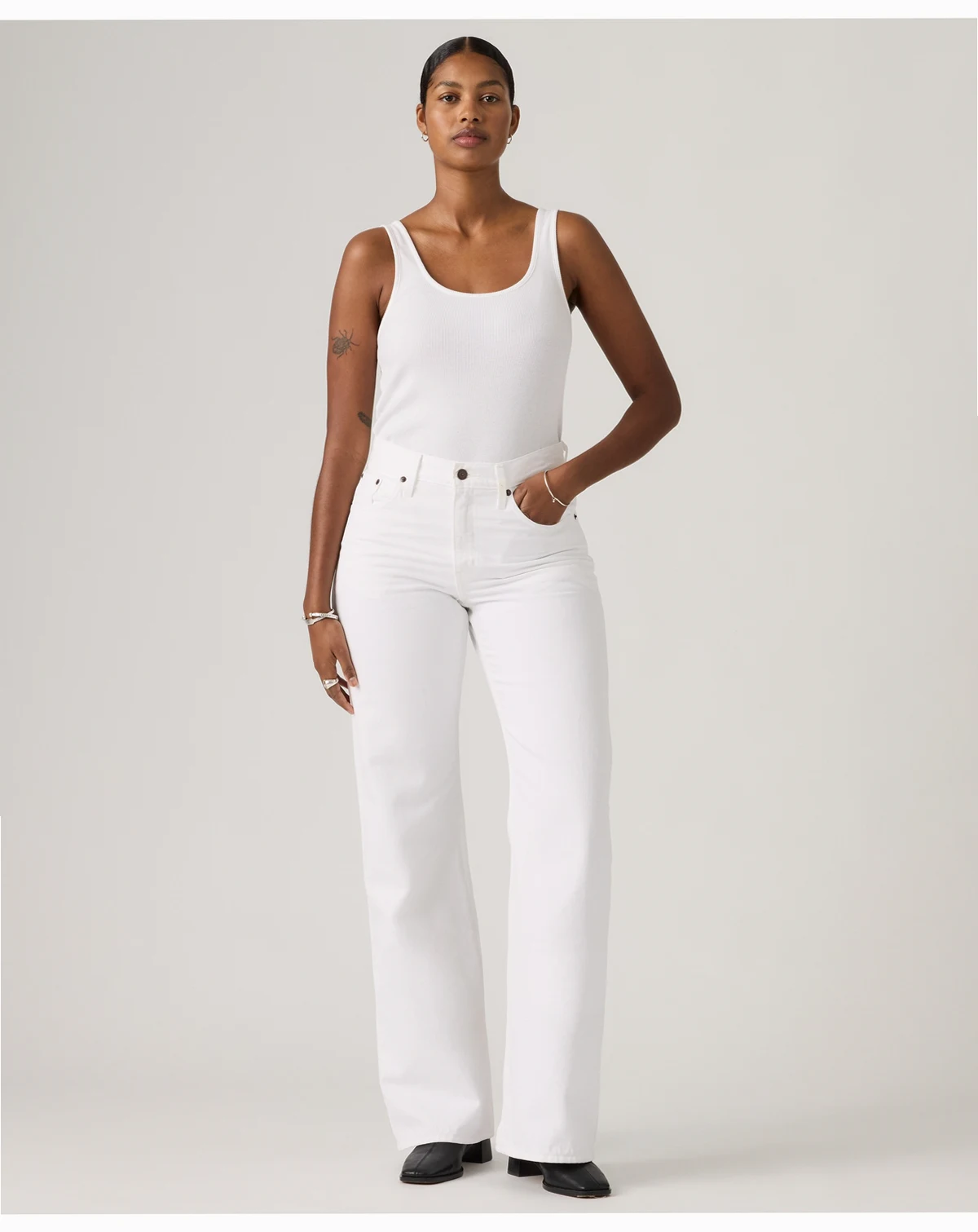 Women's Mid-Rise Wide-Leg Bootcut Jeans