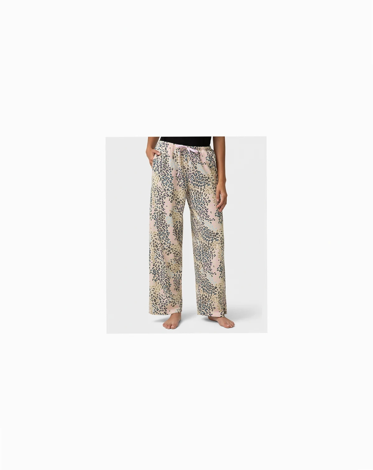 Women's Cotton Printed Mid-Rise Pants