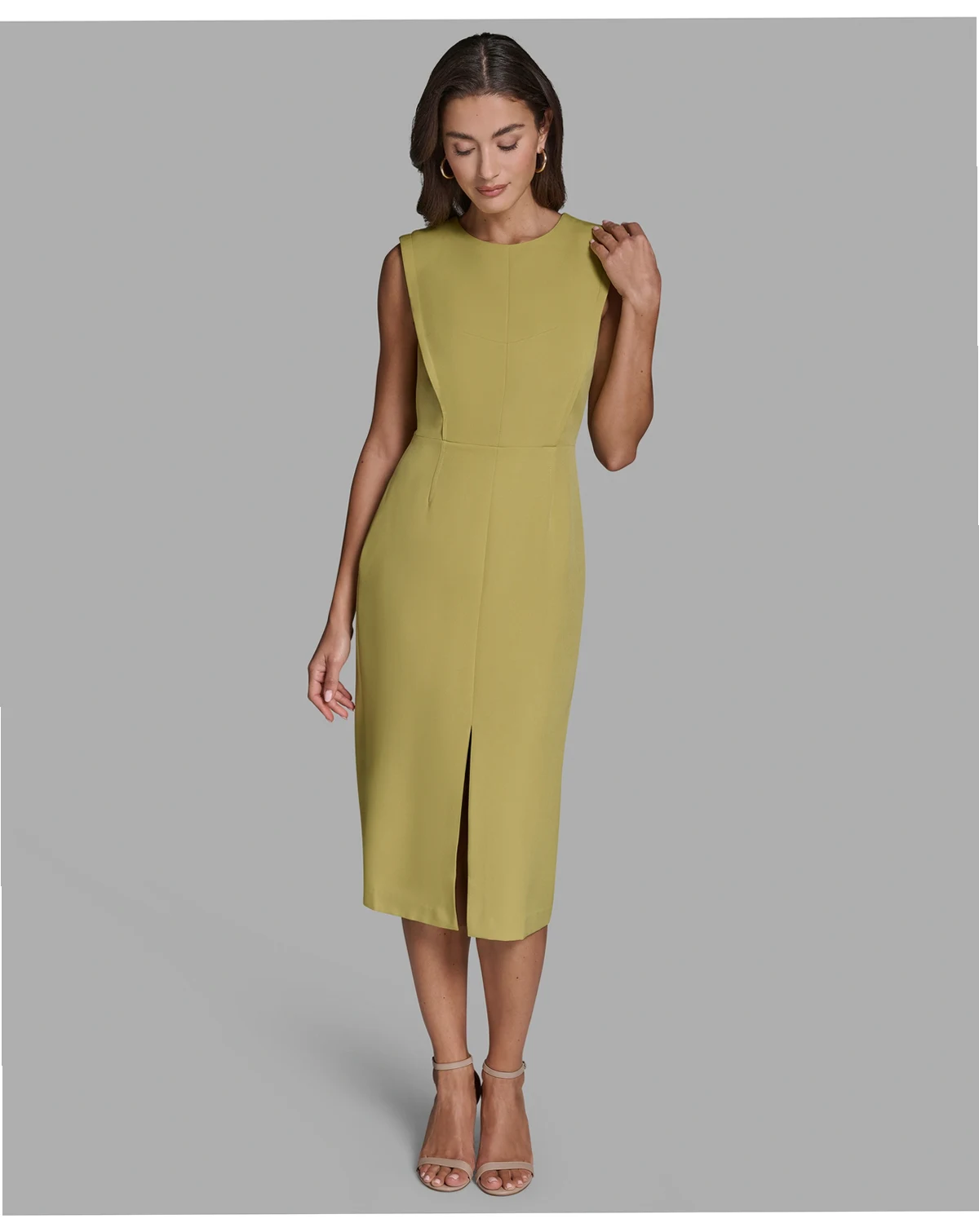 Women's Crewneck Midi Dress