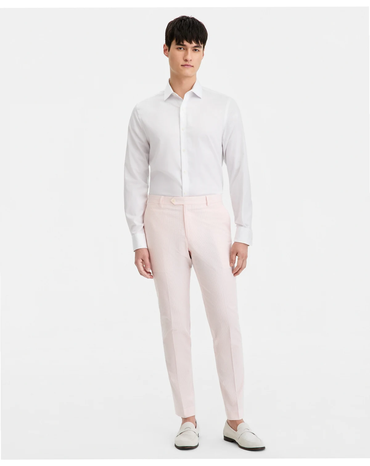 Men's Modern-Fit Solid Seersucker Pant
