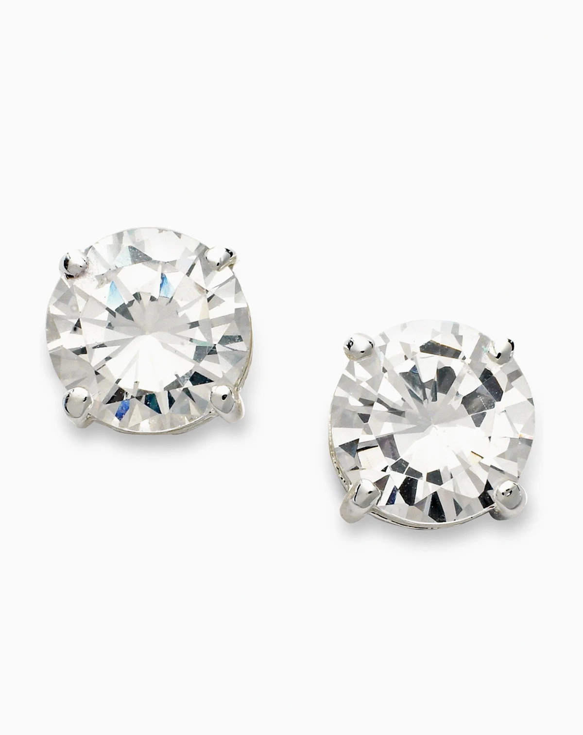Large Cubic Zirconia Stud Earrings