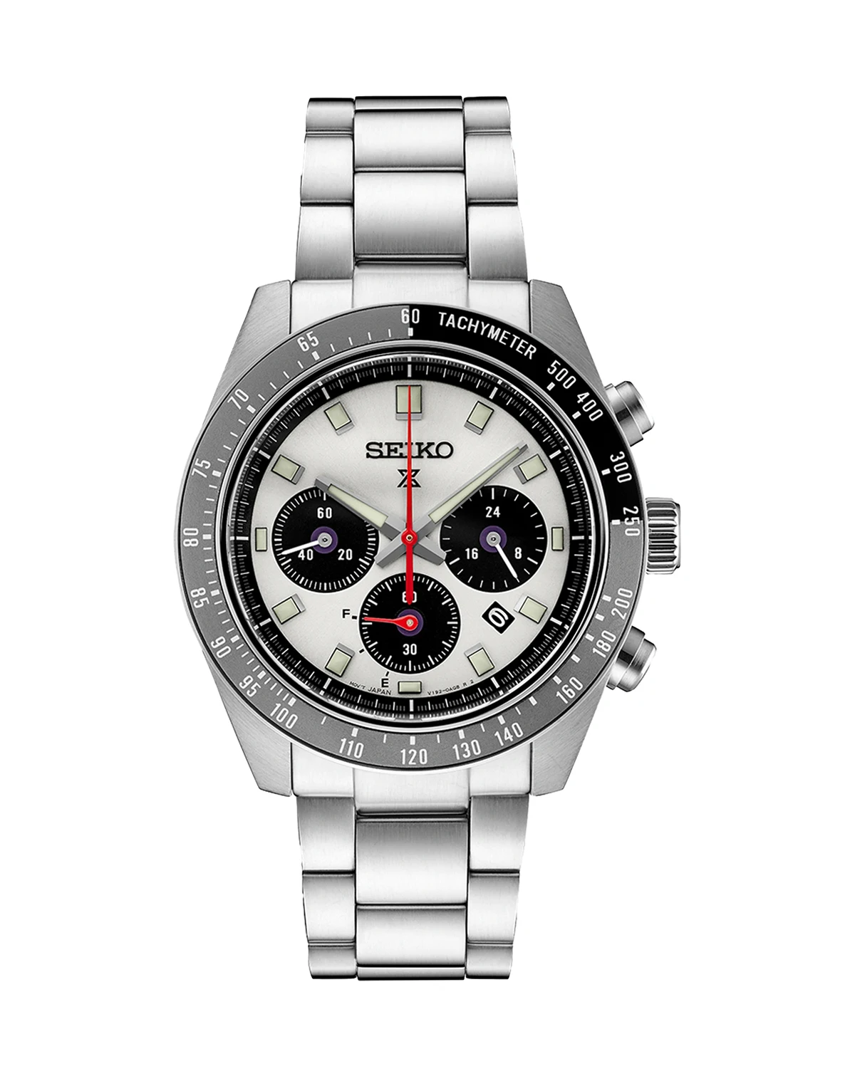 Men's Chronograph Solar Prospex Speedtimer Stainless Steel Bracelet Watch 41mm
