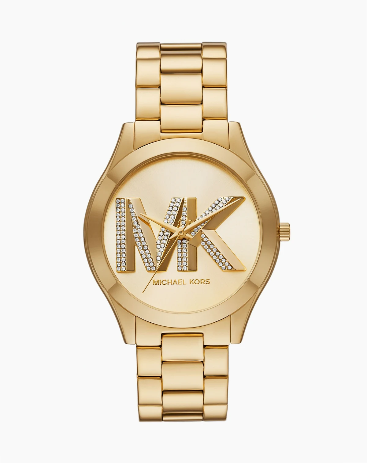 Women's Slim Runway Three-Hand Gold-Tone Stainless Steel Watch 42mm