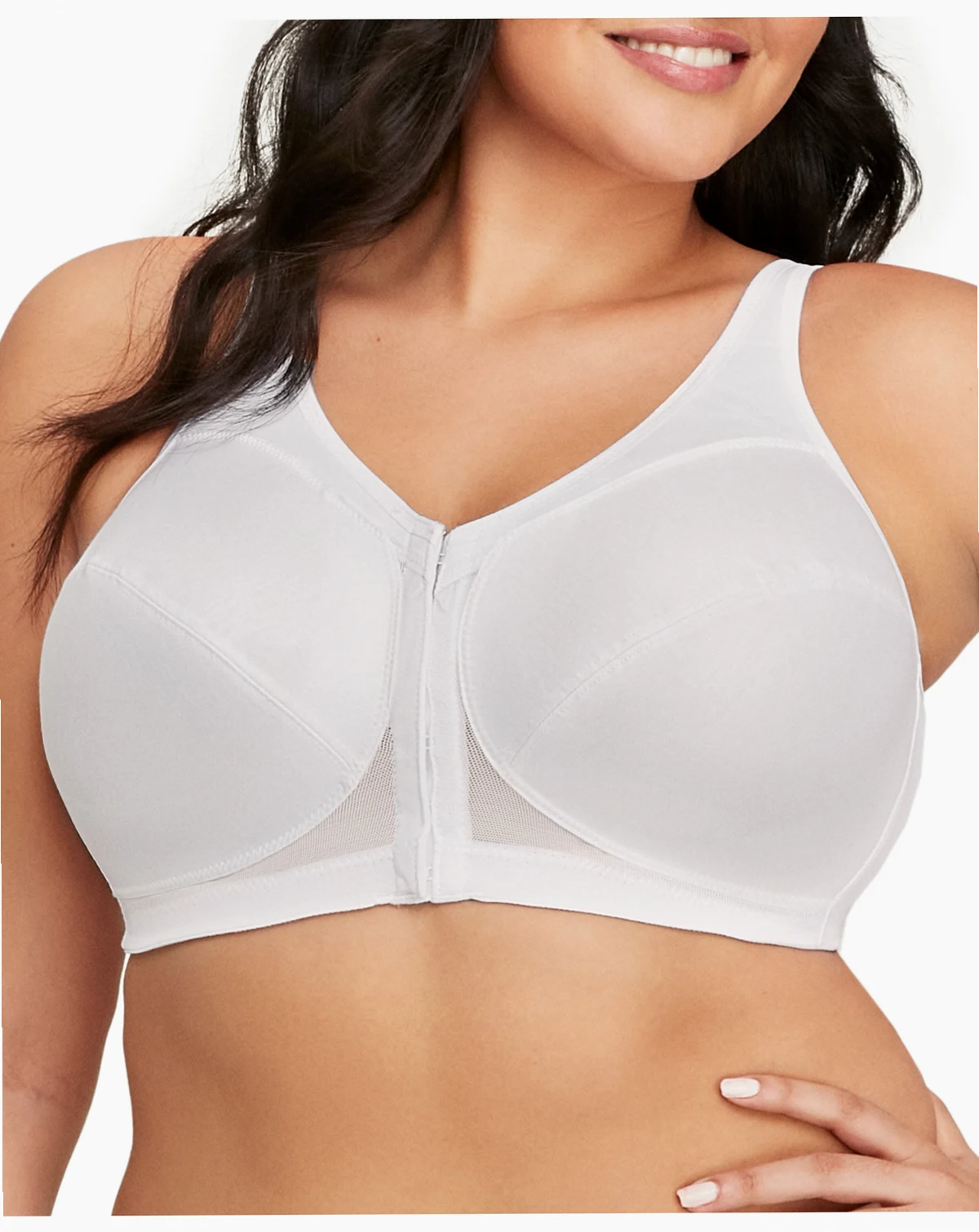 Women's Full Figure Plus Size MagicLift Front Close Posture Back Support Bra 1265