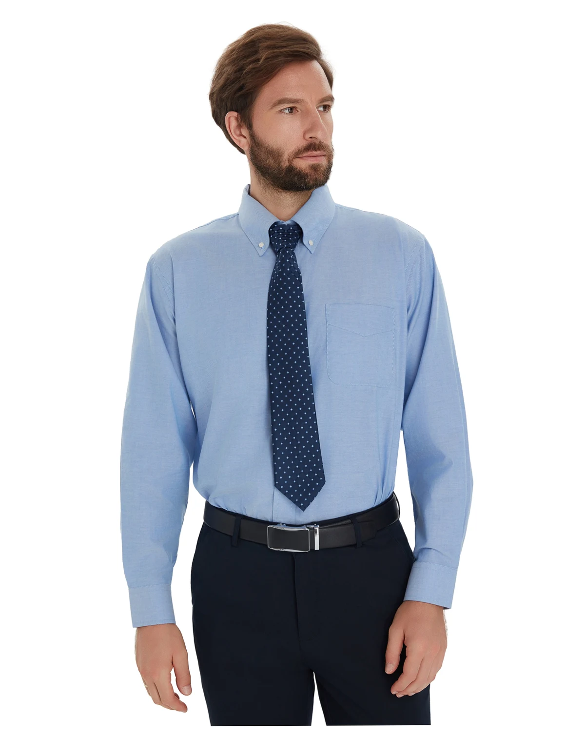 Men's Button Down Oxford Solid Dress Shirt, Macy's Exclusive
