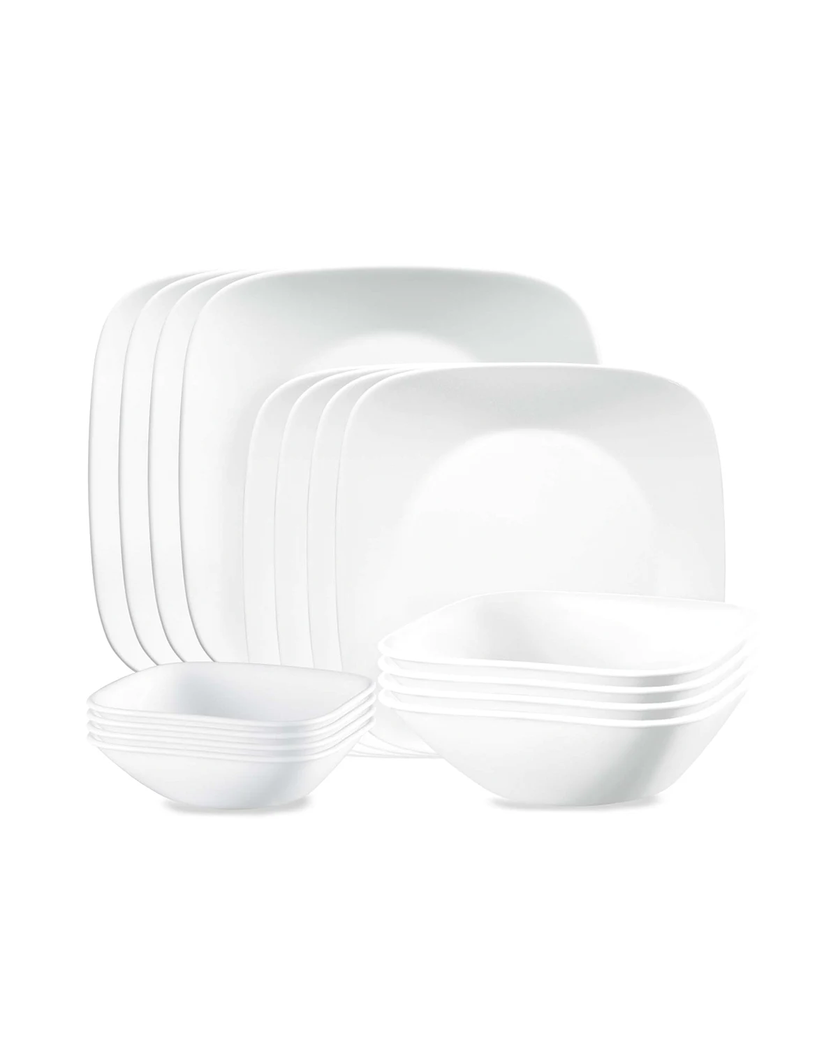 Vivid White 16 Pc. Dinnerware Set, Service for 4
