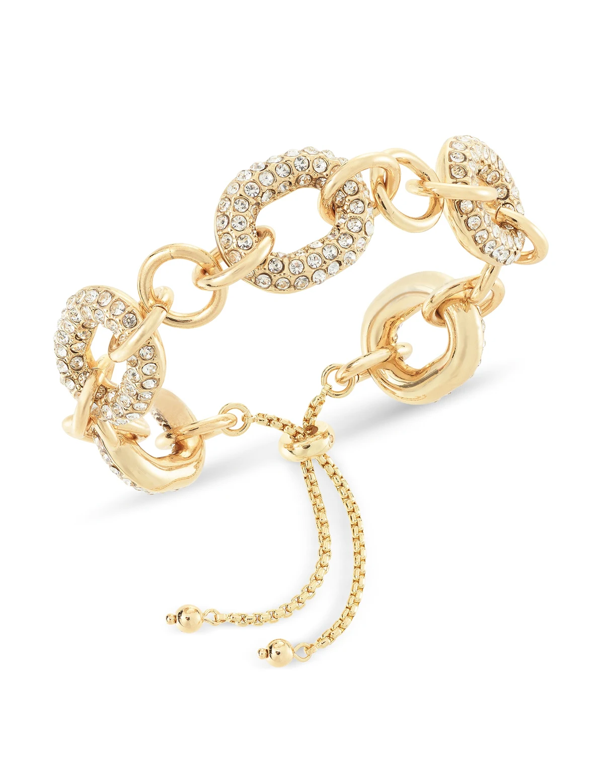 I.N.C. International Concept Pavé Chain Link Slider Bracelet, Created for Macy's