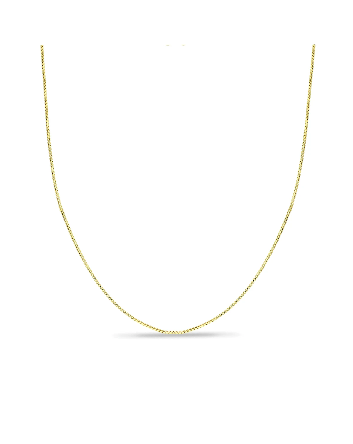 Box Link 20" Chain Necklace in Sterling Silver, Created for Macy's