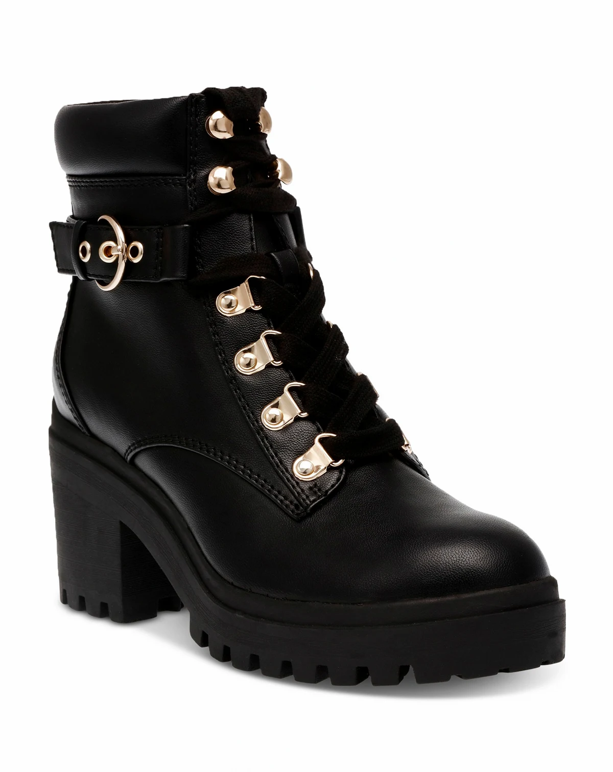 Women's Bridgitt Lace-Up Side-Zip Lug-Sole Booties, Created for Macy's