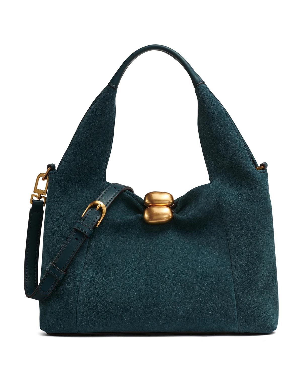 Organza Suede Crossbody Bag