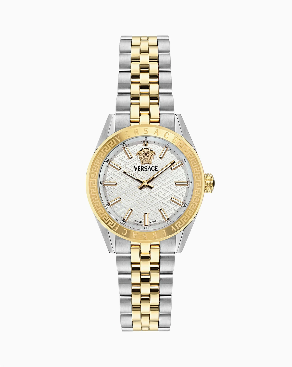 Women's V-Code Two-Tone Stainless Steel Bracelet Watch, 36mm