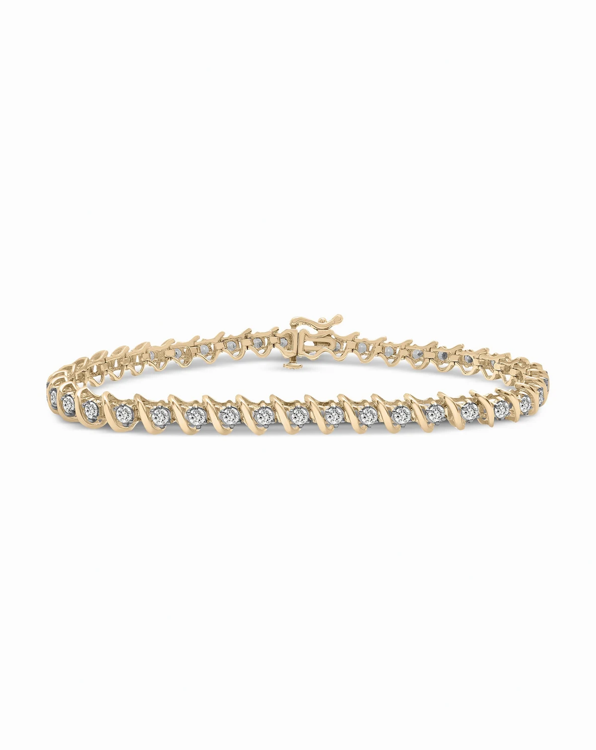 Diamond Twist Bracelet (2-1/6 ct. t.w.) in 14K White Gold (also in 14K Yellow Gold), Exclusive