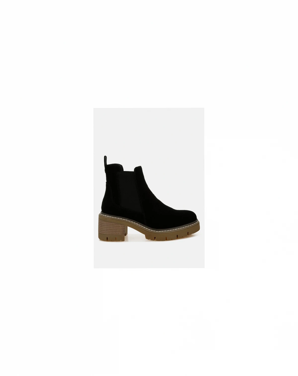 Rag and Co Womens Vostok Suede Chunky Chelsea Boots