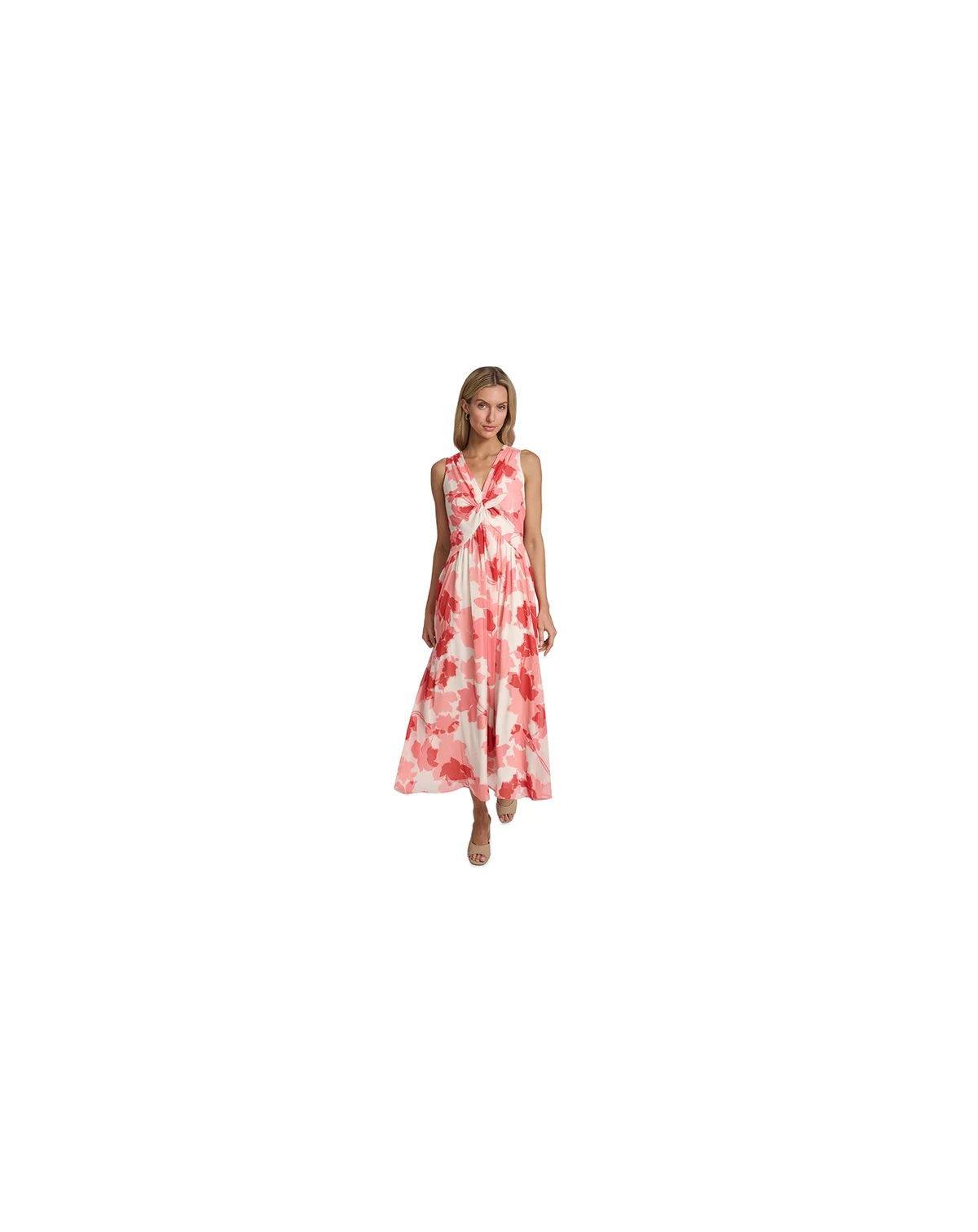 Women's Sleeveless Twist Front Dress