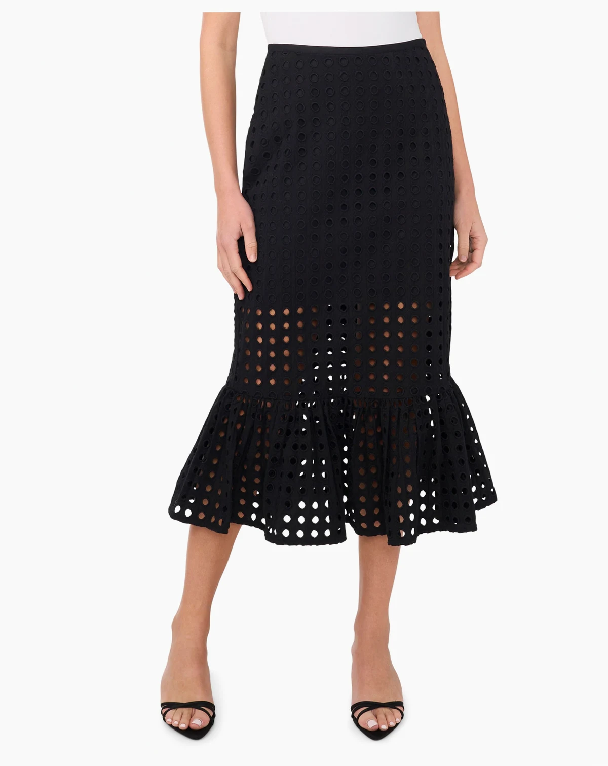 Women's Ruffle Tiered Midi Skirt