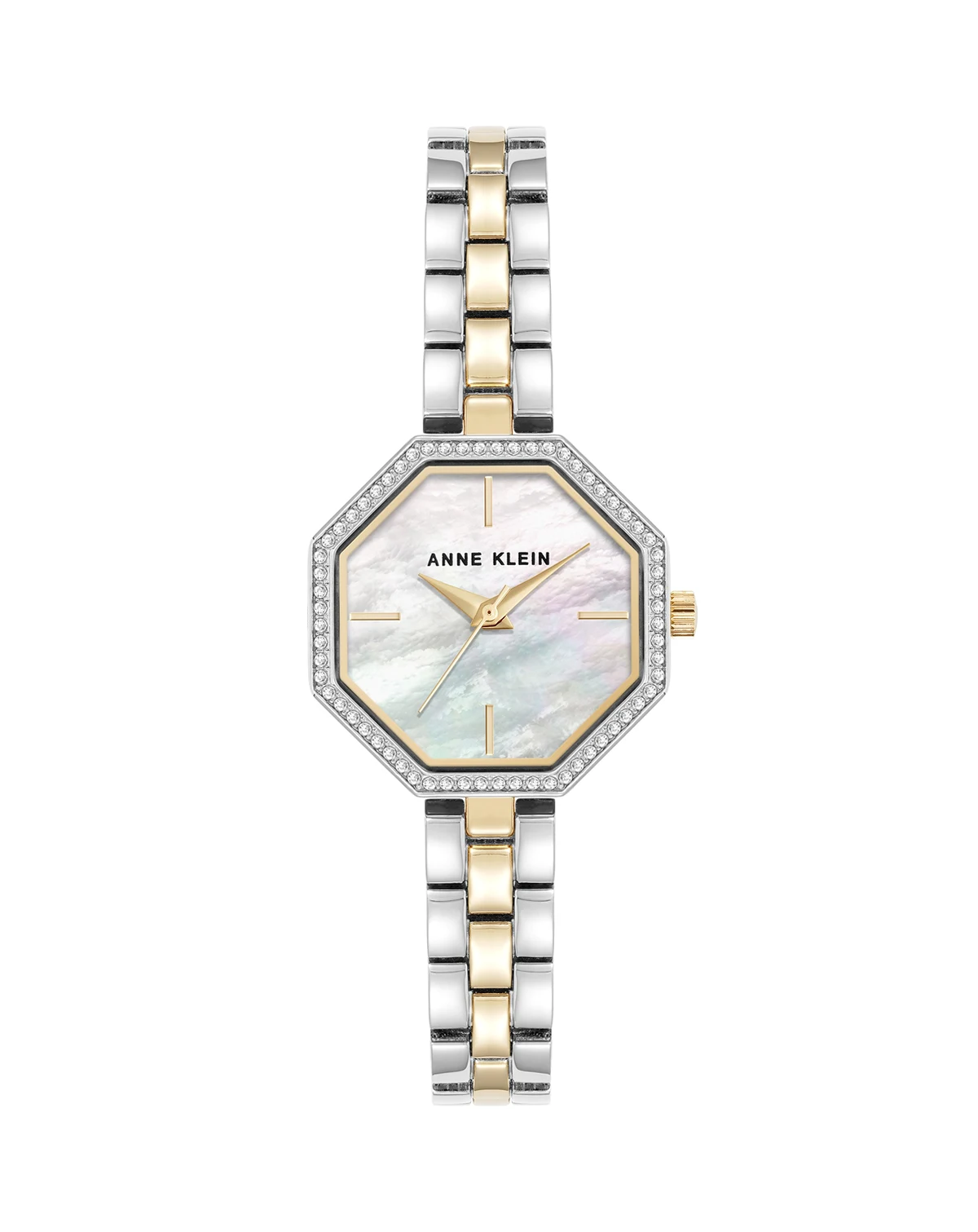 Women's Quartz Unique Octagonal Two-Tone Metal Alloy Watch, 26mm