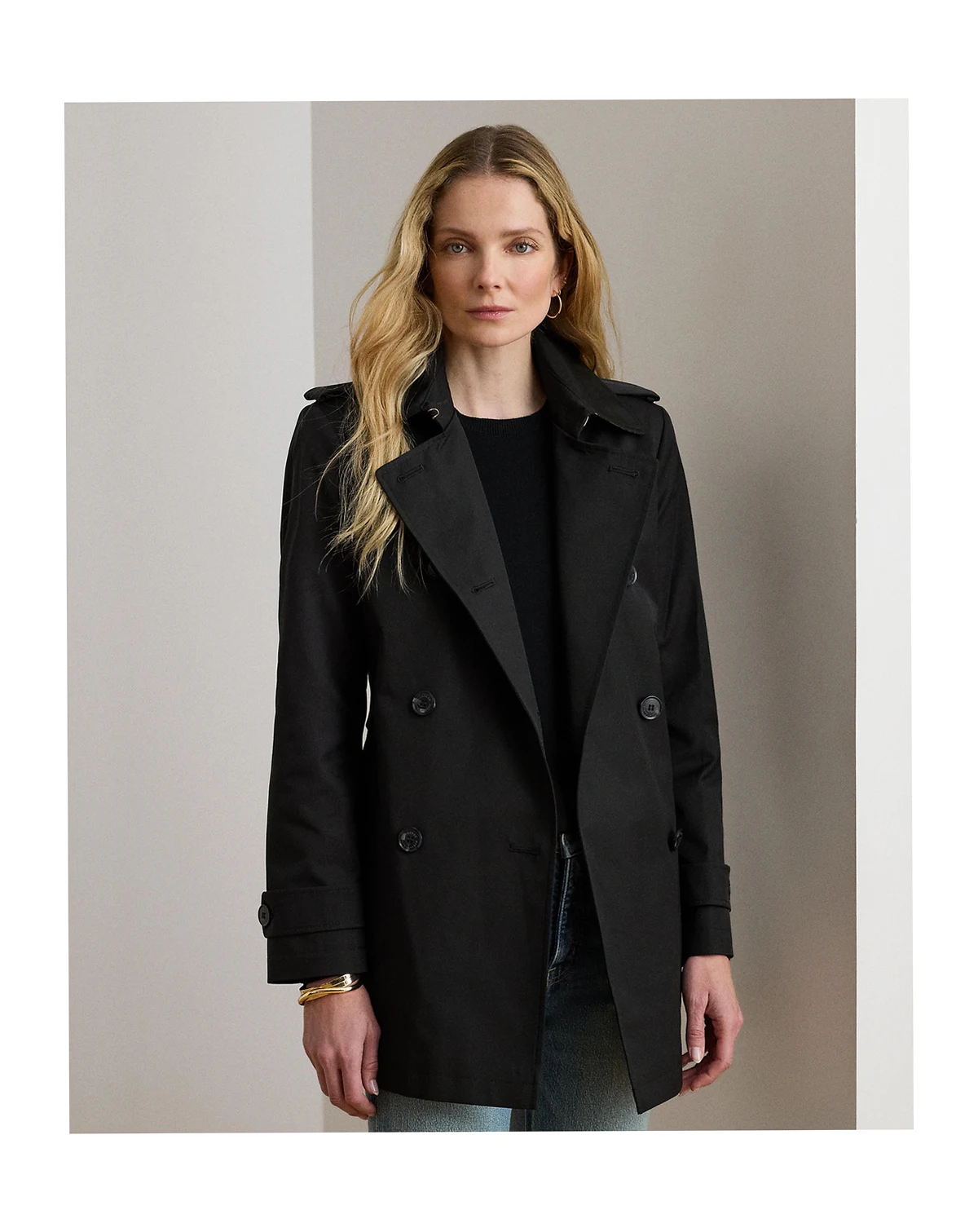 Women's Short Belted Trench Coat