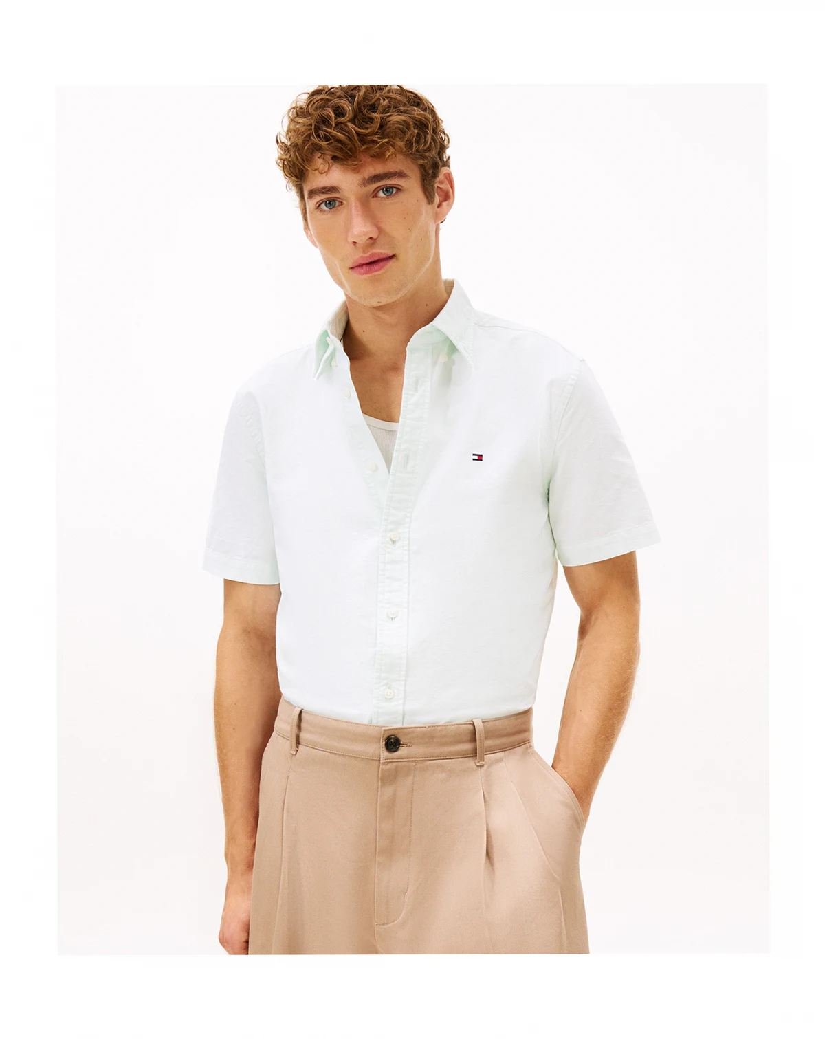 Men's Heritage Short-Sleeve Solid Oxford Shirt