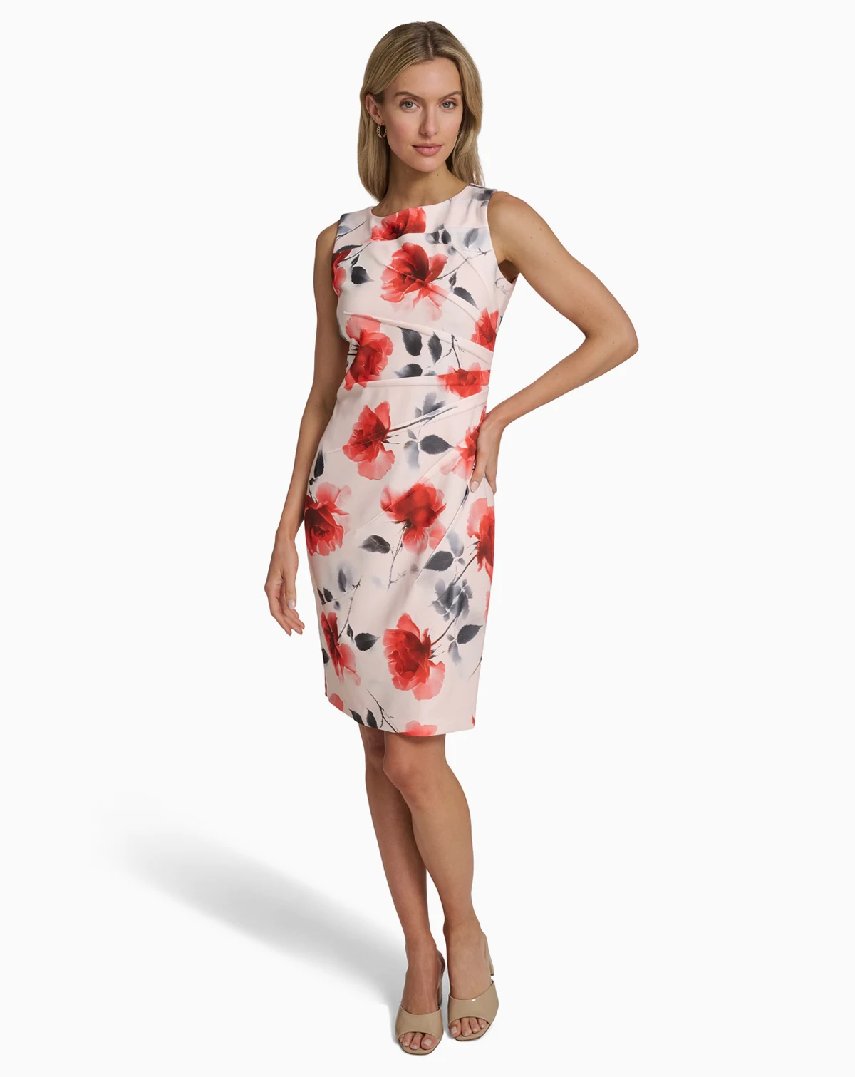 Women's Starburst Crewneck Sheath Dress