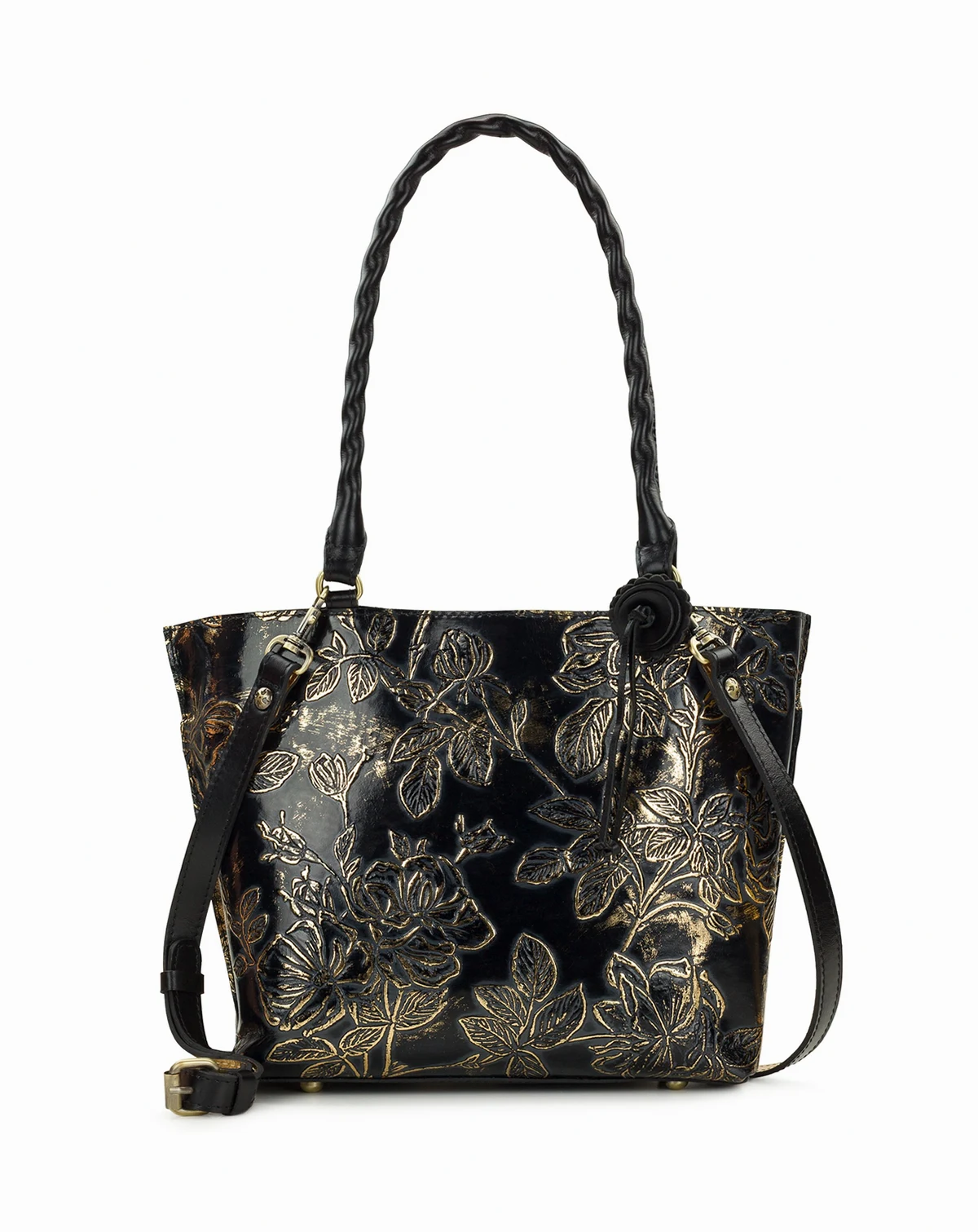 Alexia Medium Leather Bark Leaves Tote Bag, Macy's Exclusive