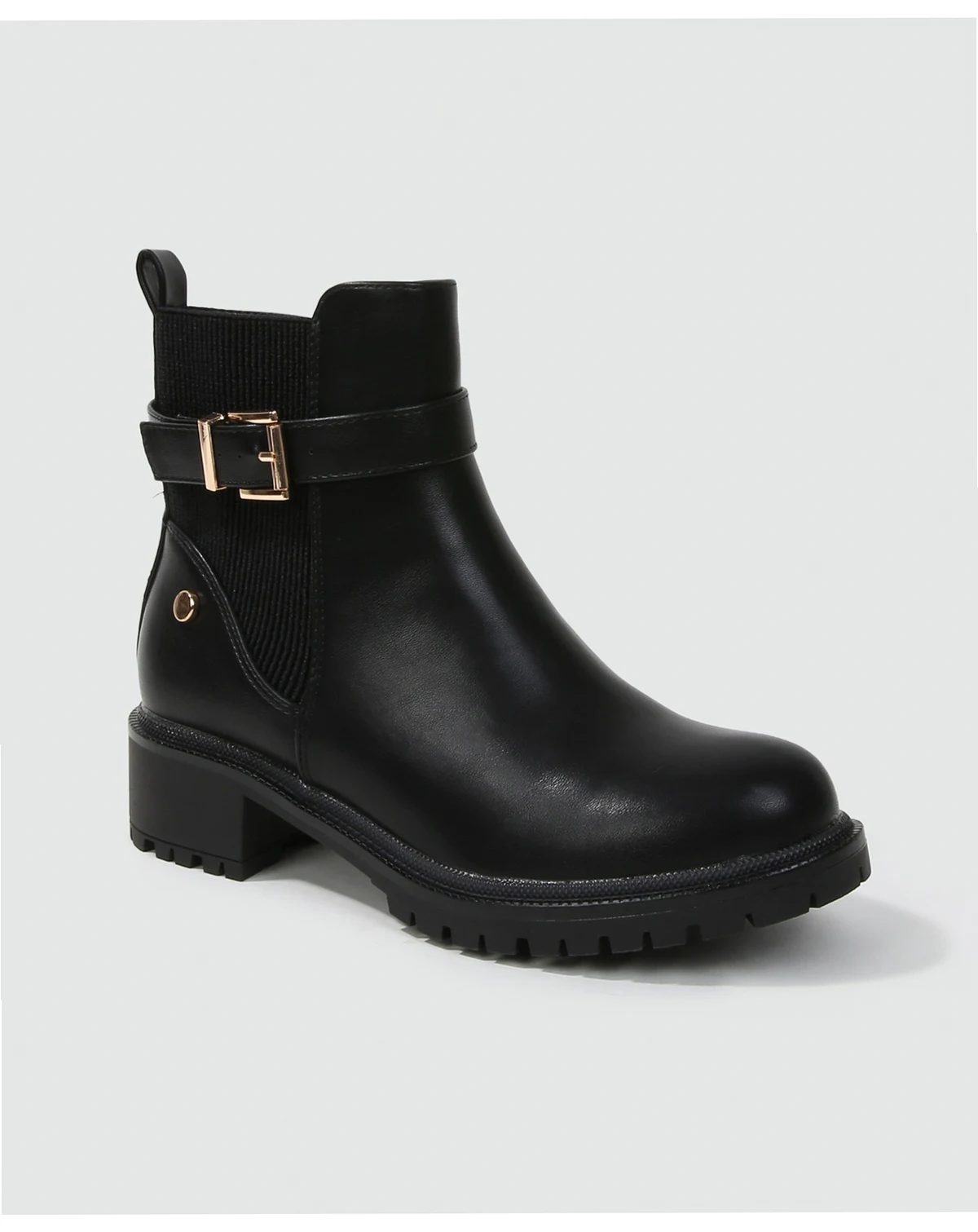 Women's Shane Chelsea Booties with Buckled Strap Detail