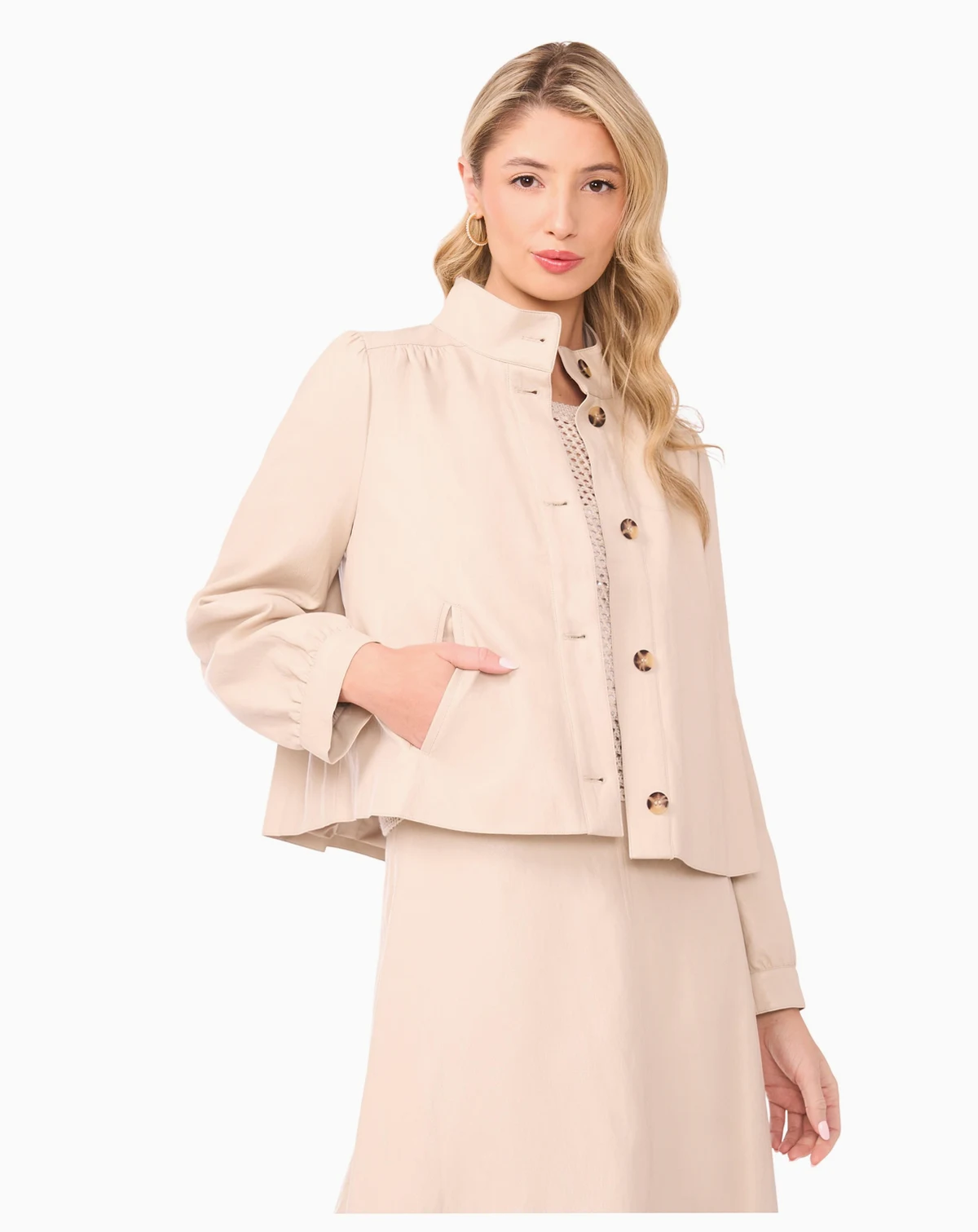 Women's Semi Collared Bubble Jacket