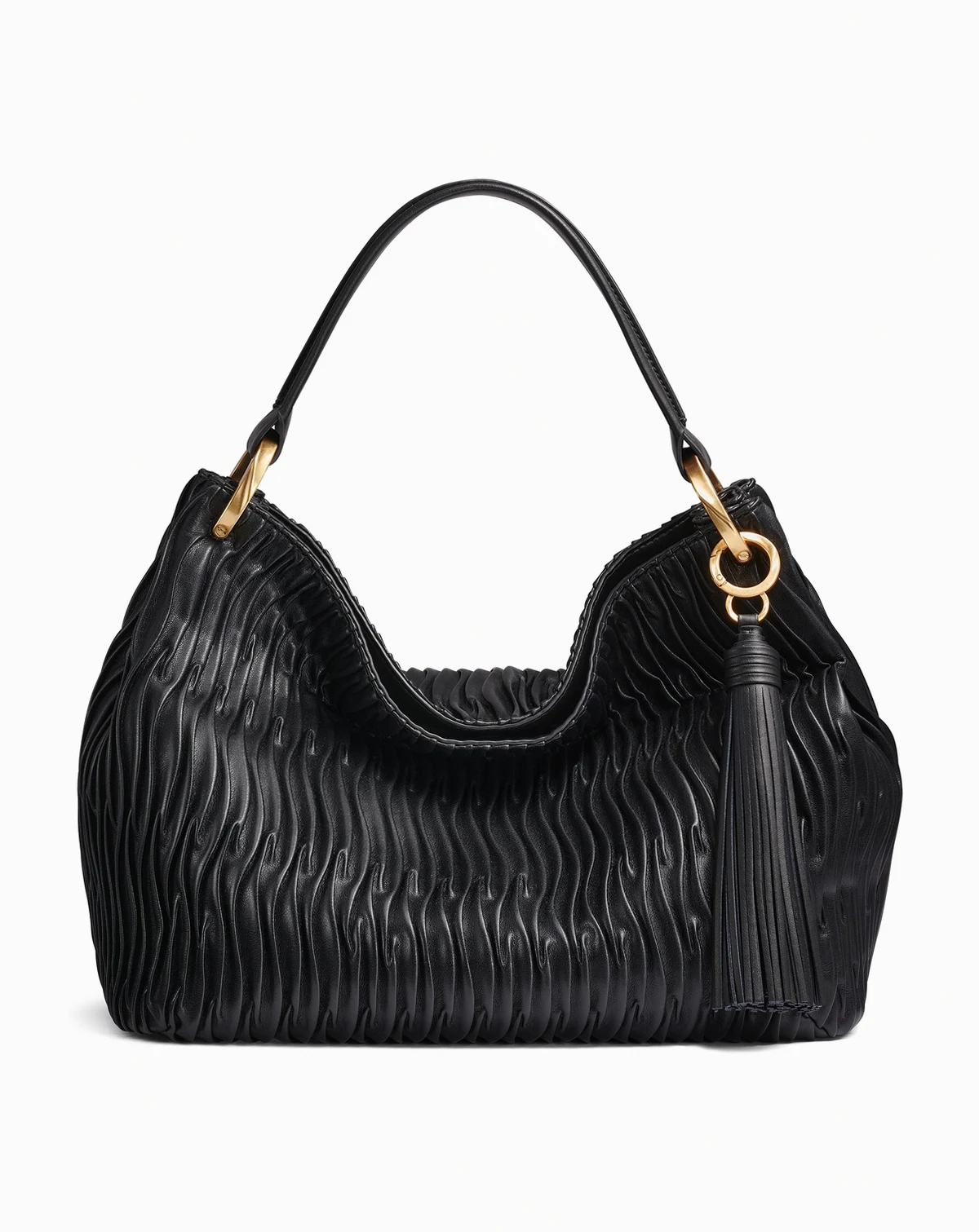 Glenwood Pleated Large Shoulder Handbag