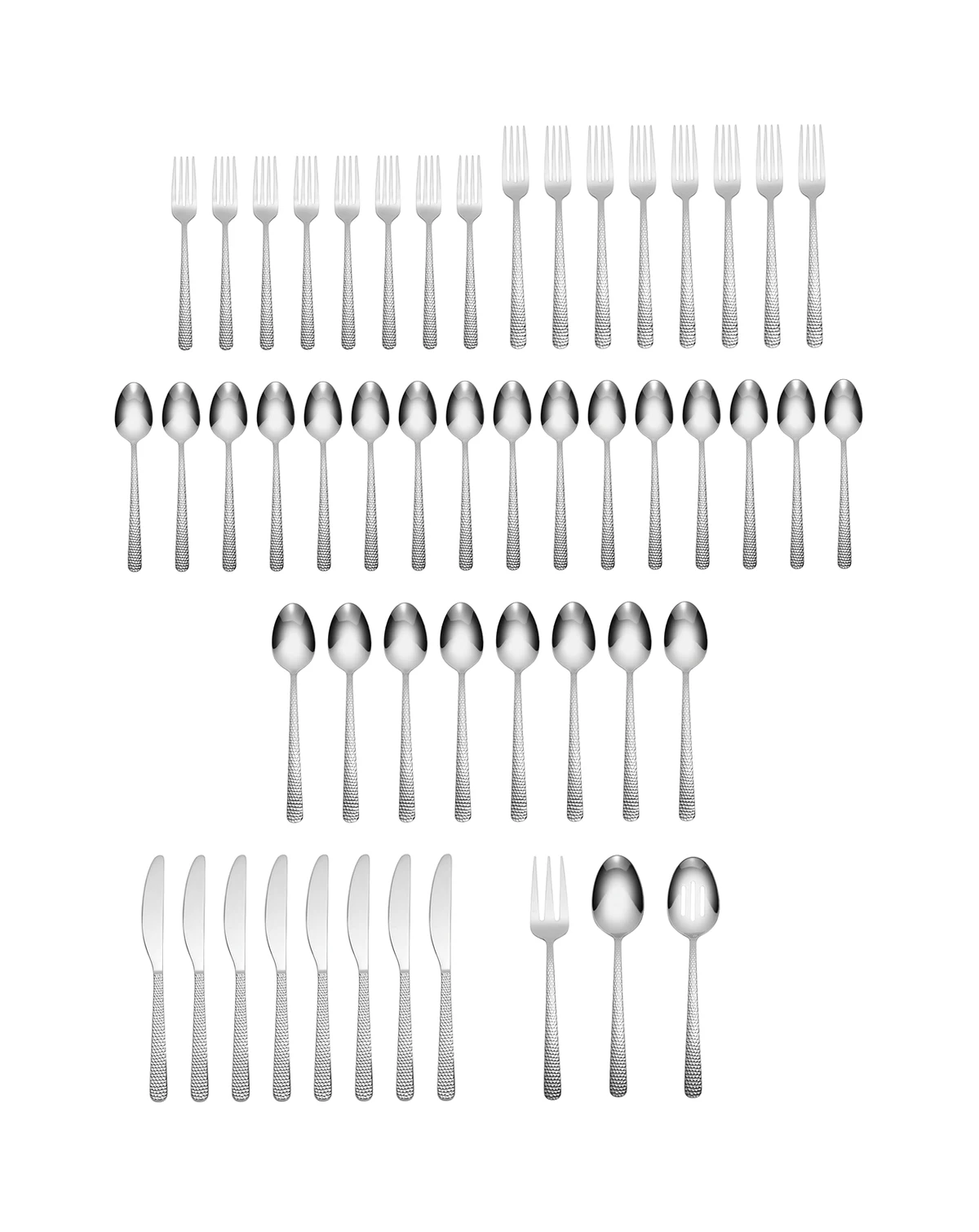 Stainless Steel Sander Mirror 51-Pc. Flatware Set, Service for 8