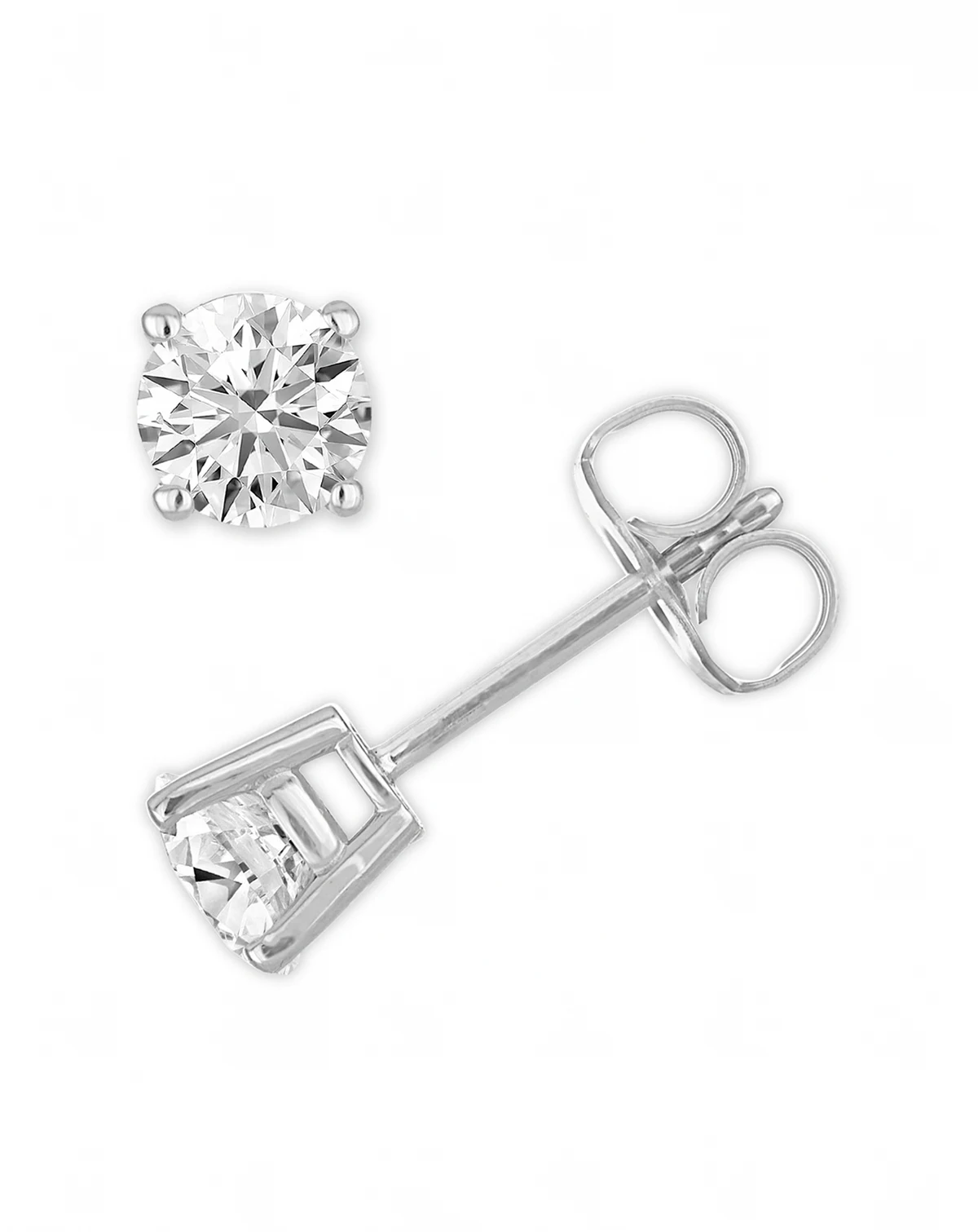 Diamond Stud Earrings (1/2 ct. t.w.) in 14k White Gold