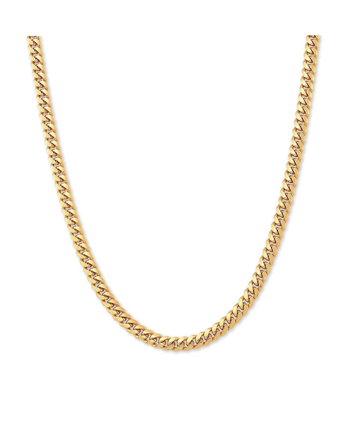 Cuban Link 22" Chain Necklace in Sterling Silver