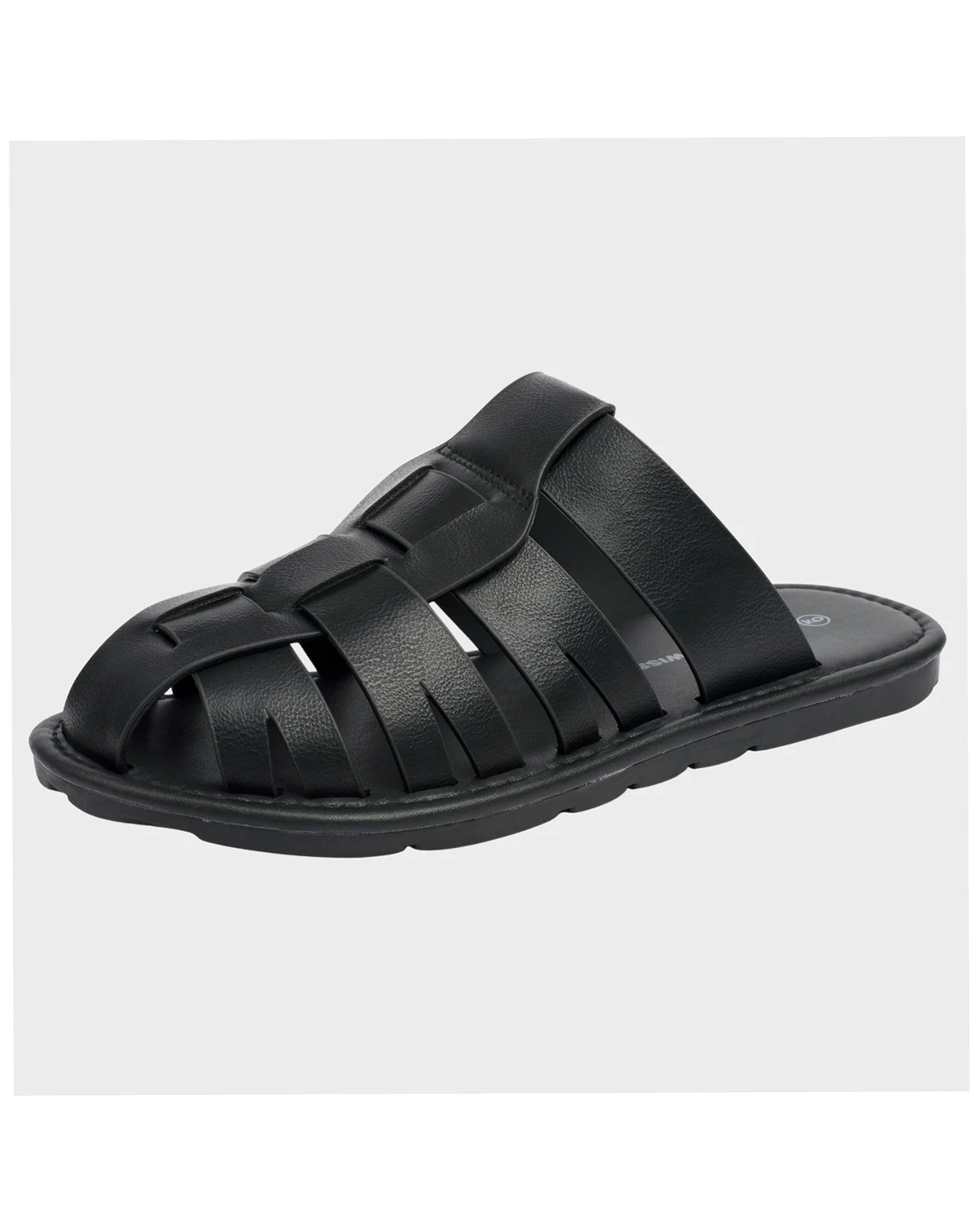 Men's Marlin Fisherman Slide Sandals Faux Leather Dressy Sandals