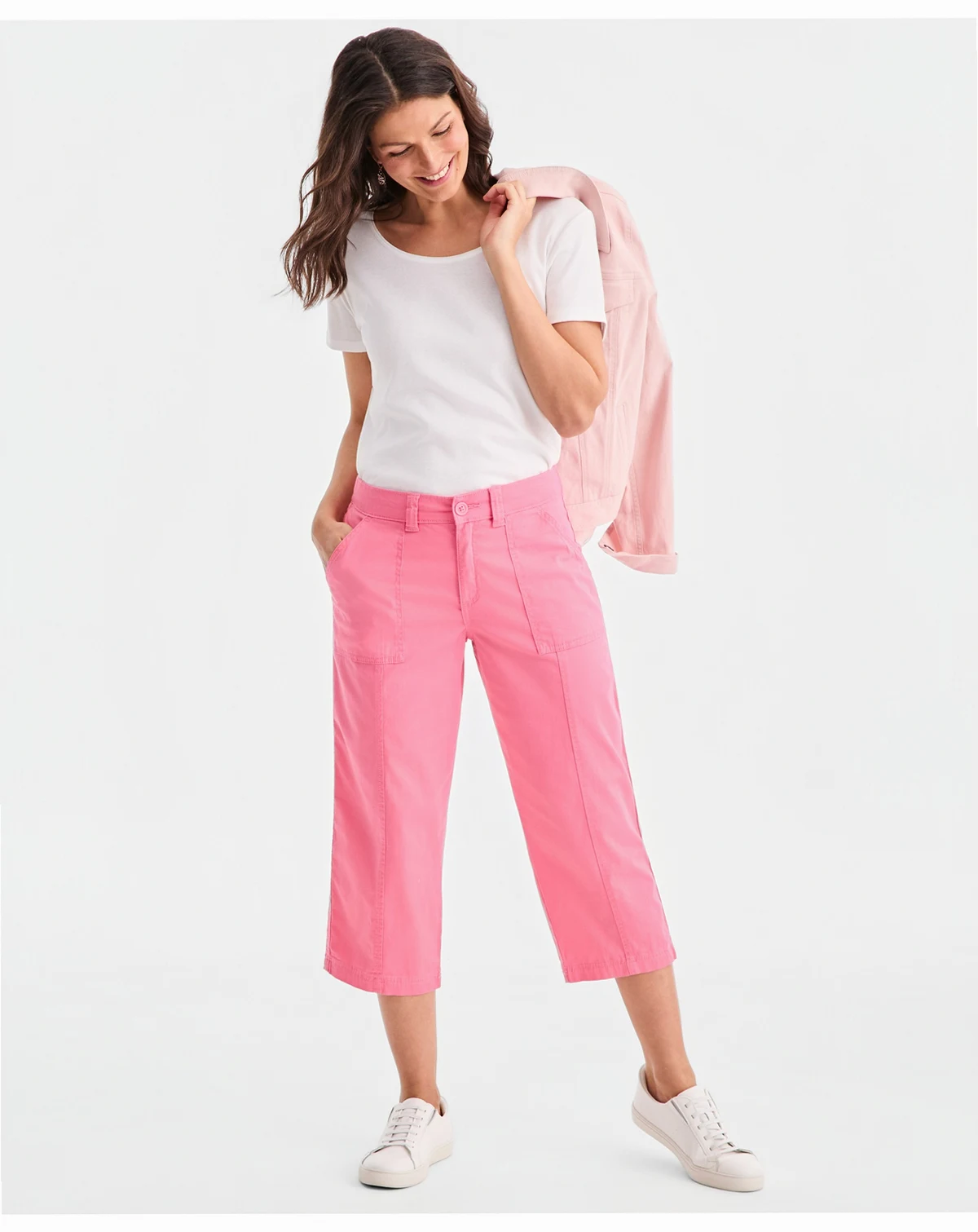 Women's Seamed Utility Capri Pants, Macy's Exclusive