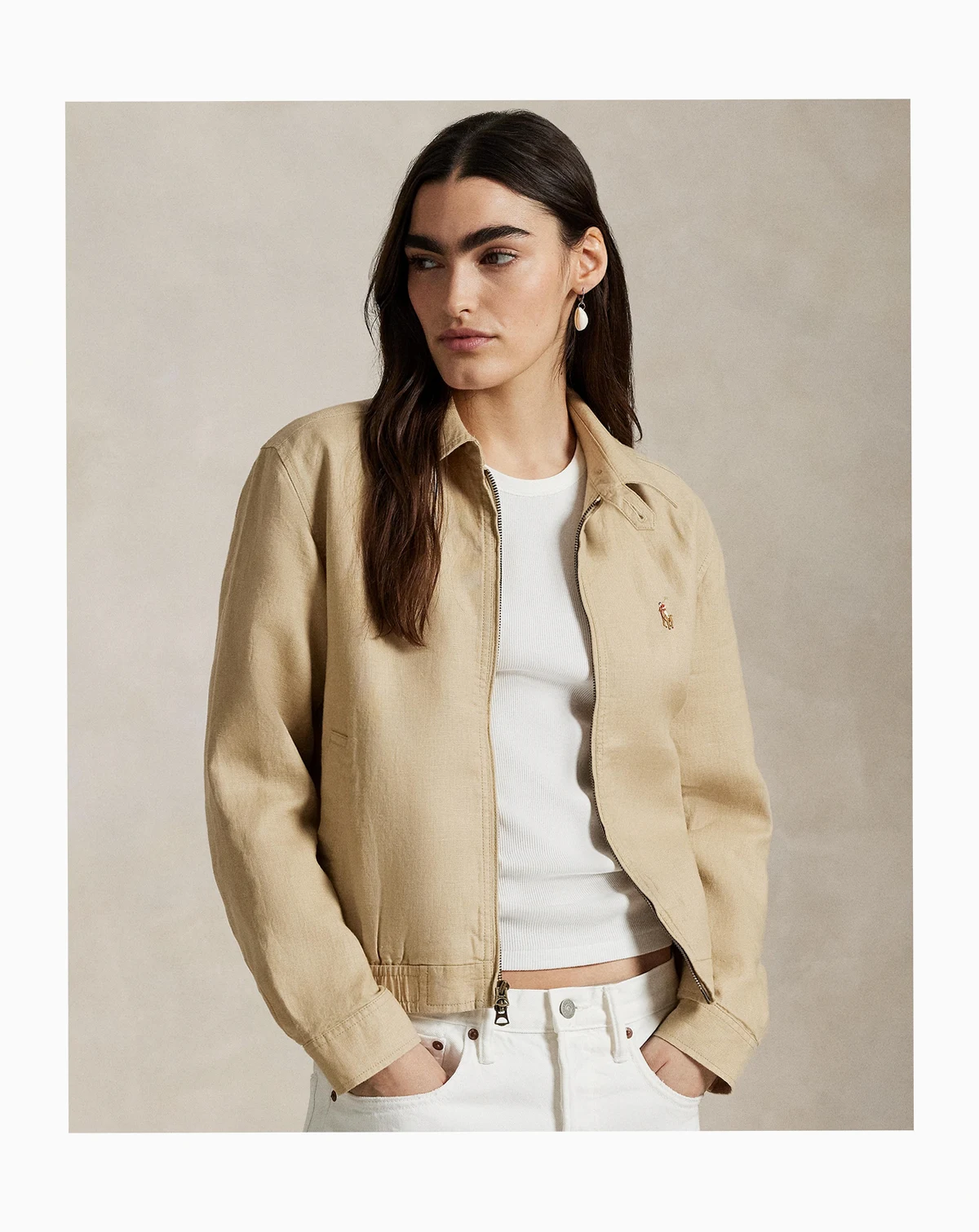 Women's Linen Windbreaker