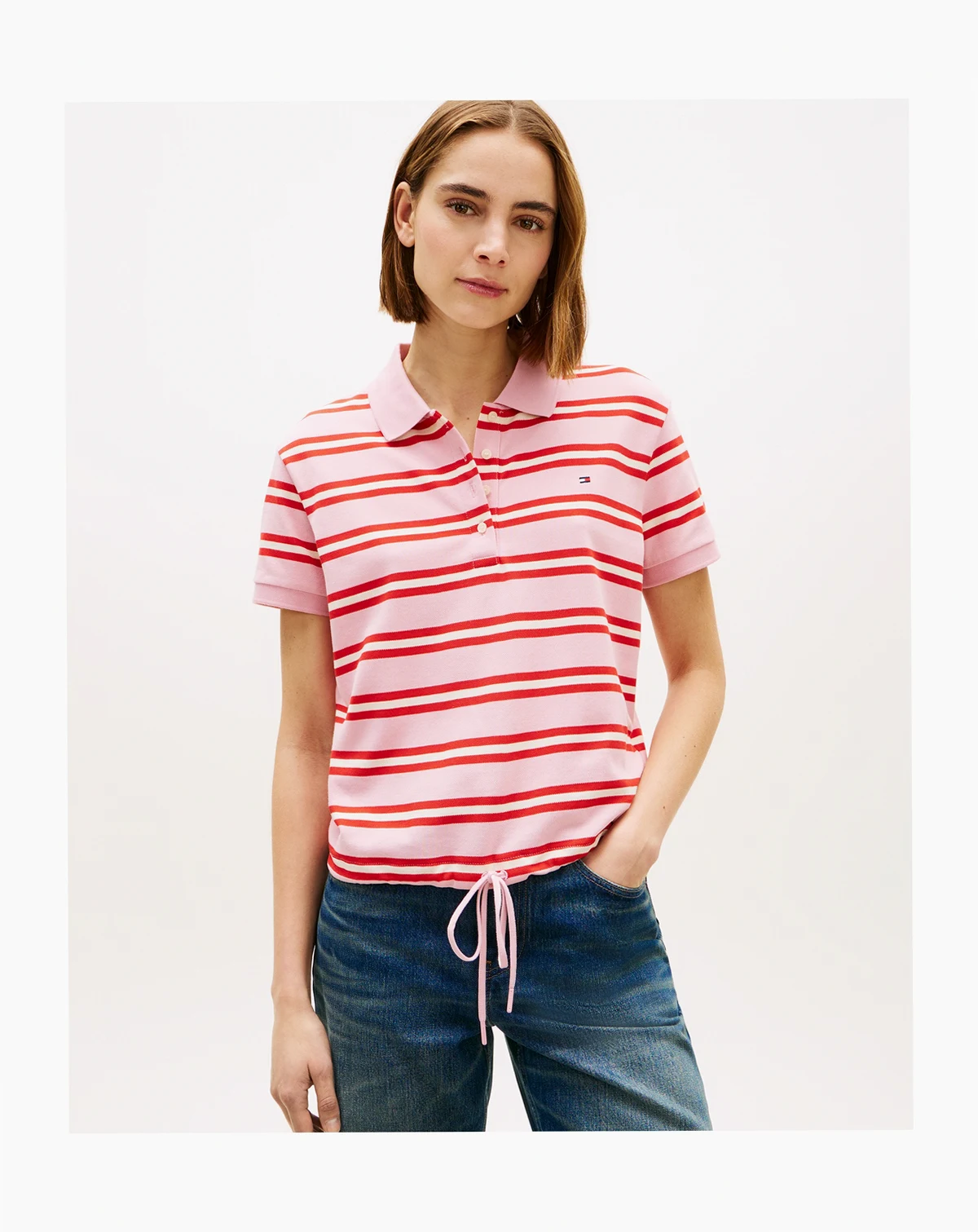 Women's Modern Short-Sleeve Polo T-Shirt